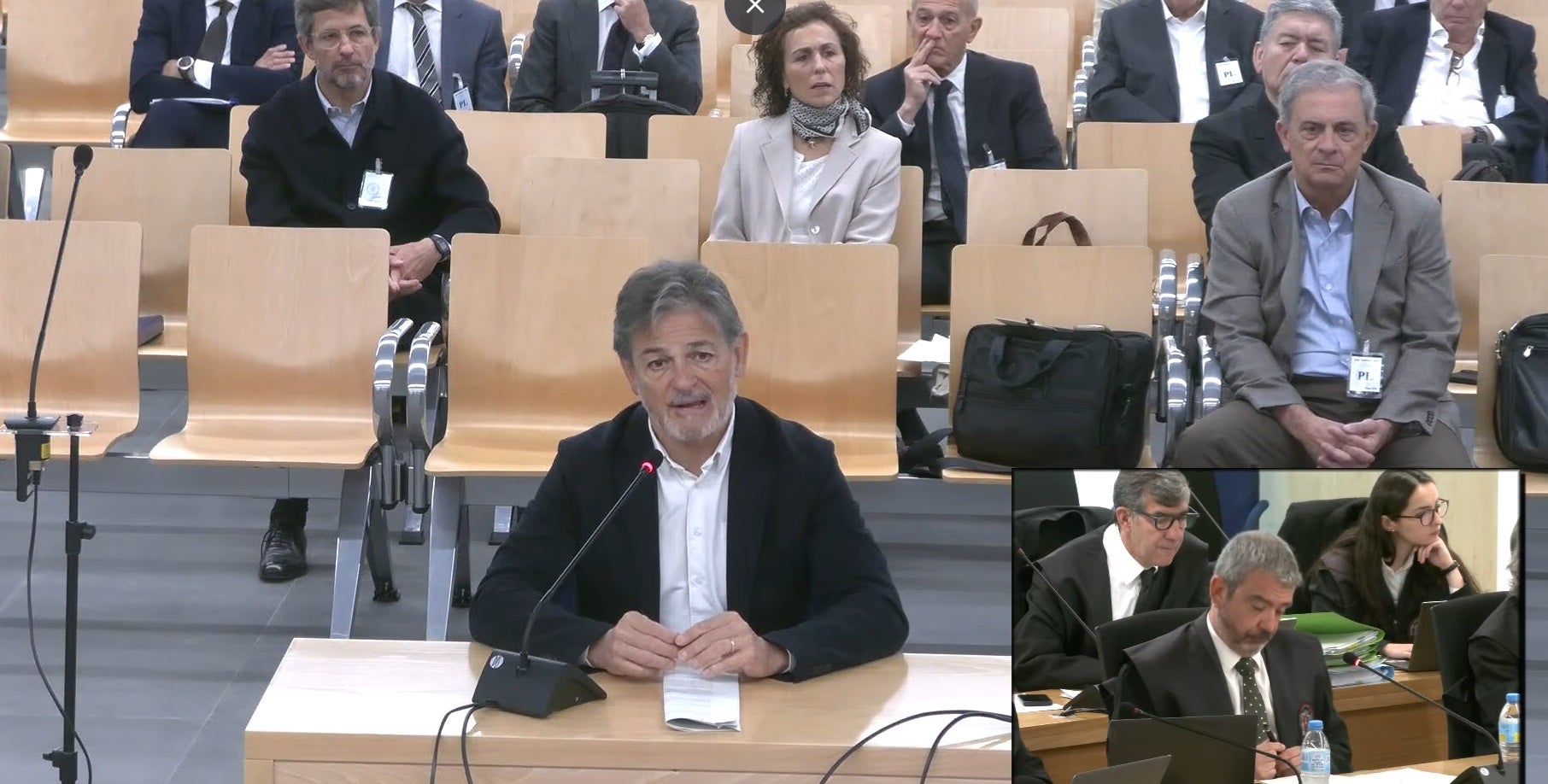 Oriol Pujol, durant la seva declaració a l'Audiència Nacional en el judici en què està acusada tota la família / Audiència Nacional / ACN