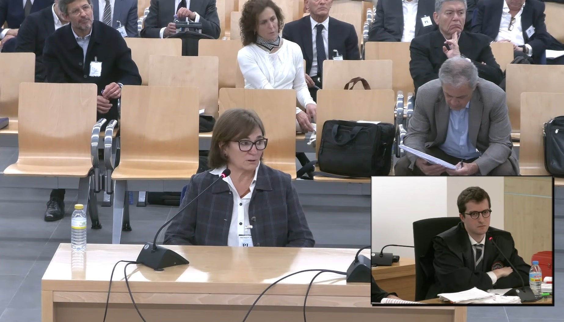 Marta Pujol Ferrusola, durant la seva declaració a l'Audiència Nacional en el judici en què està acusada tota la família / Audiència Nacional / ACN