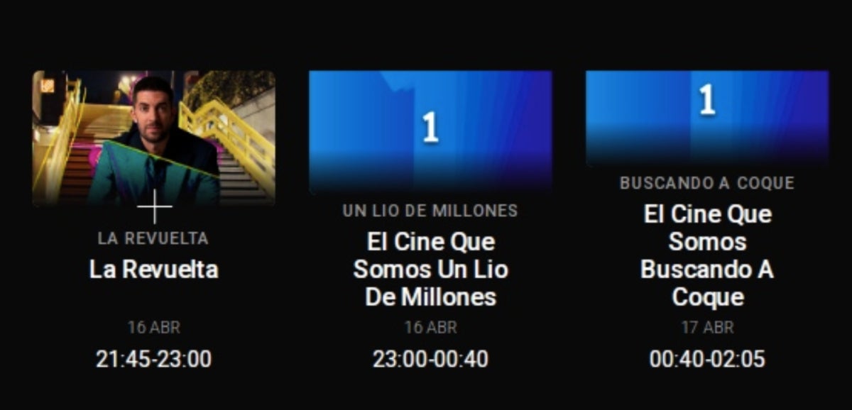 Así queda la programación de TVE para el jueves