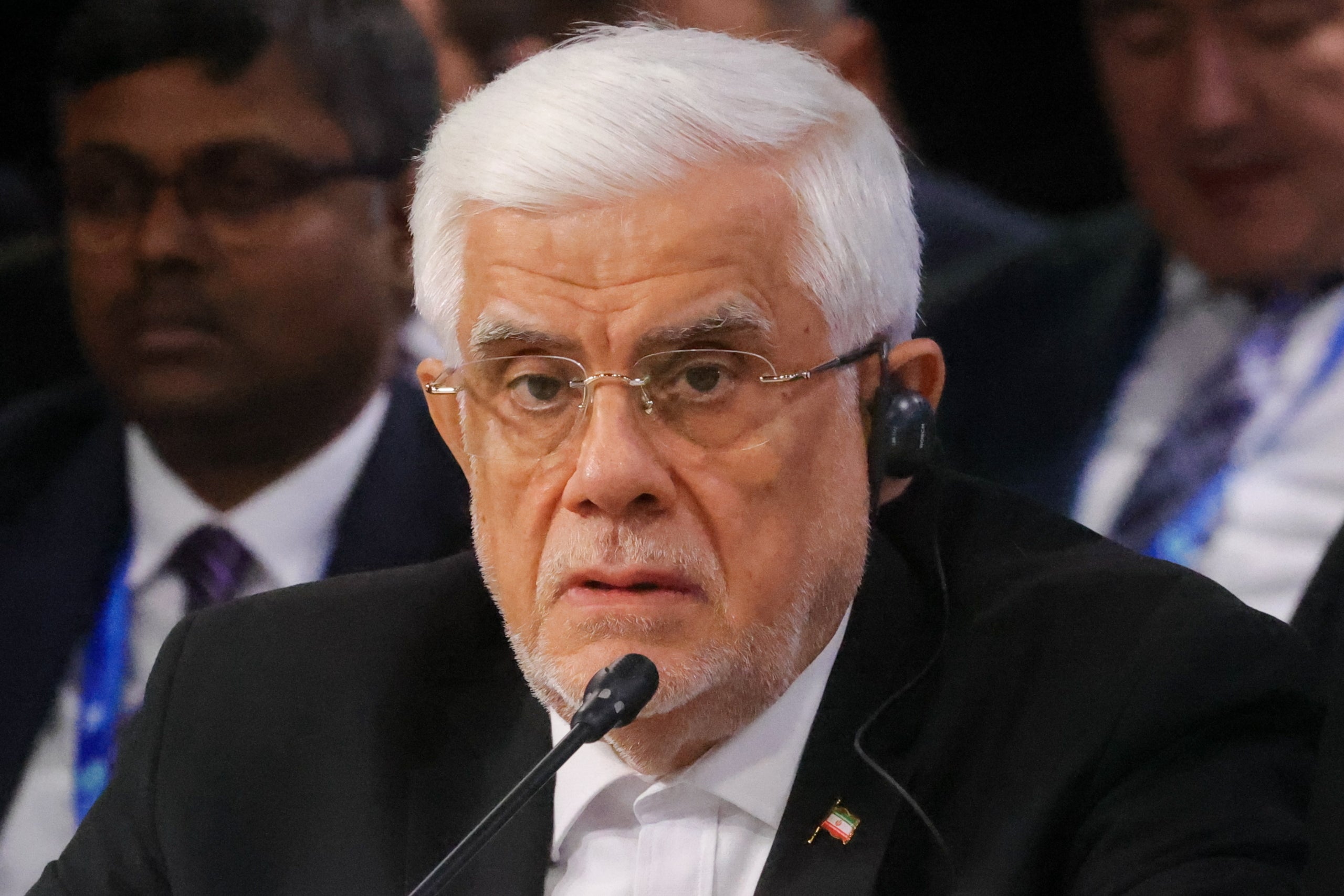 Muhammad Reza Aref, primer vicepresident de l'Iran, assisteix a la 24a reunió ampliada del Consell de Caps de Govern de l'SCO al Centre Nacional de Rússia. Europa Press / Contacto / Sergei Karpukhin

Europa Press/Contacto/Sergei Karpukhin
18/11/2025