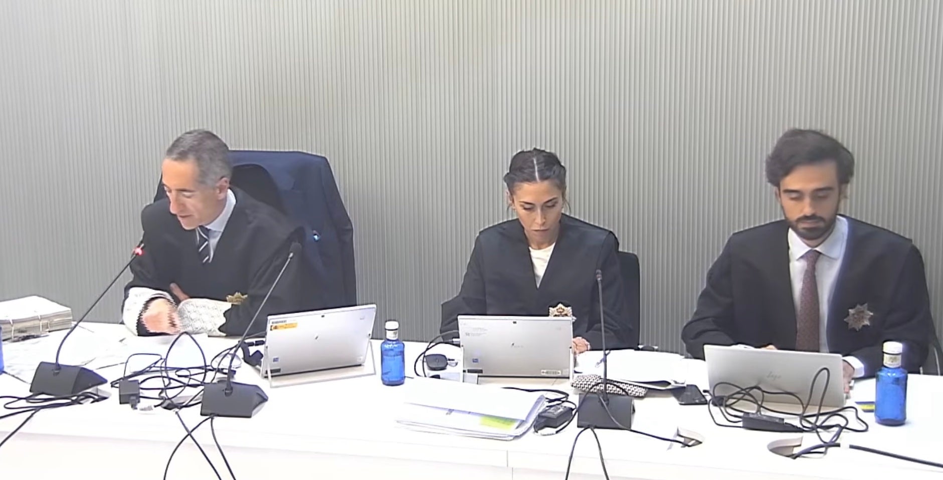 El fiscal César de Rivas, un dels protagonistes del judici de la Kitchen, a l'esquerra de la imatge