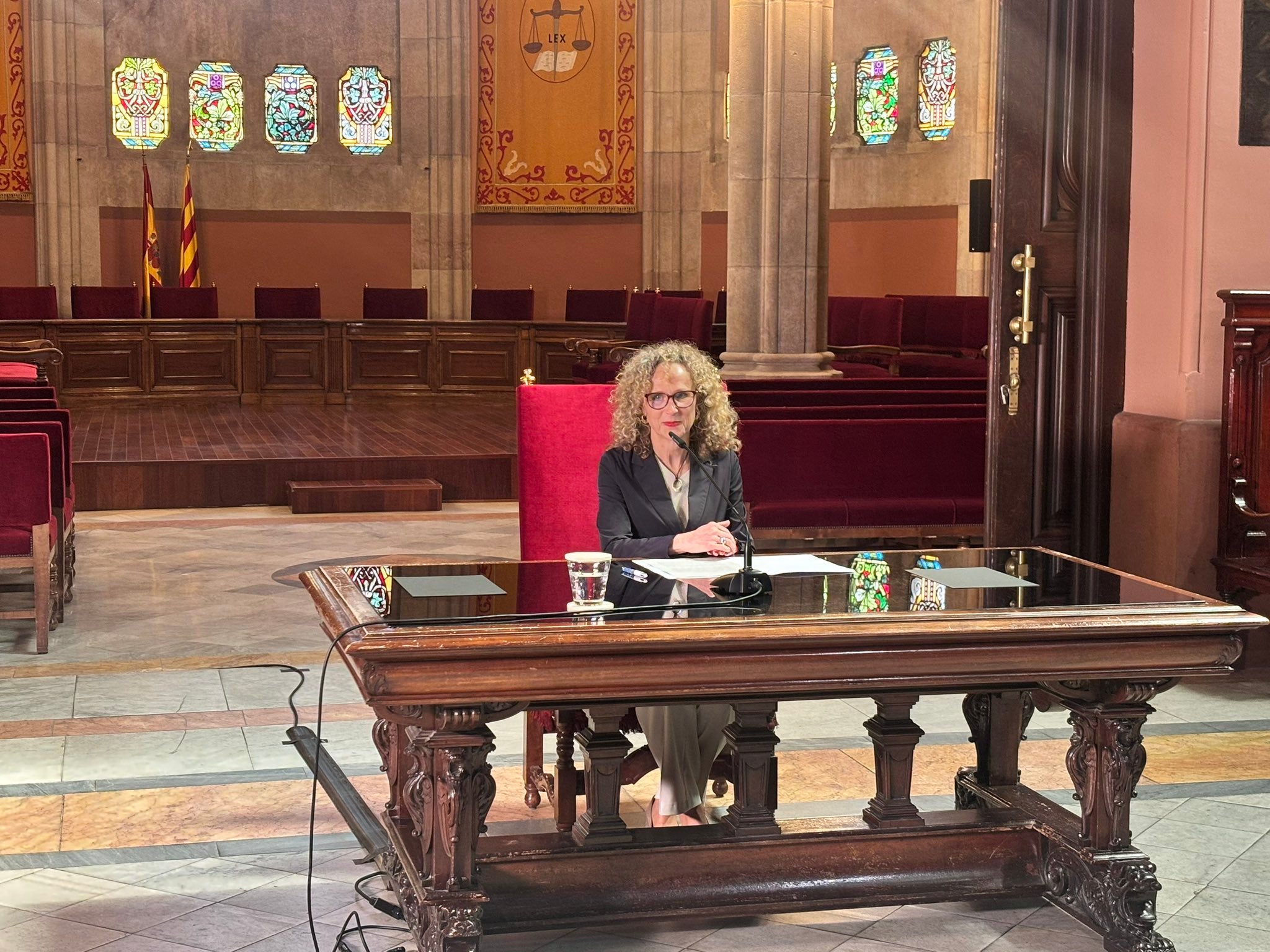 La presidenta del TSJC, Mercè Caso, en una imatge d'arxiu/TSJC