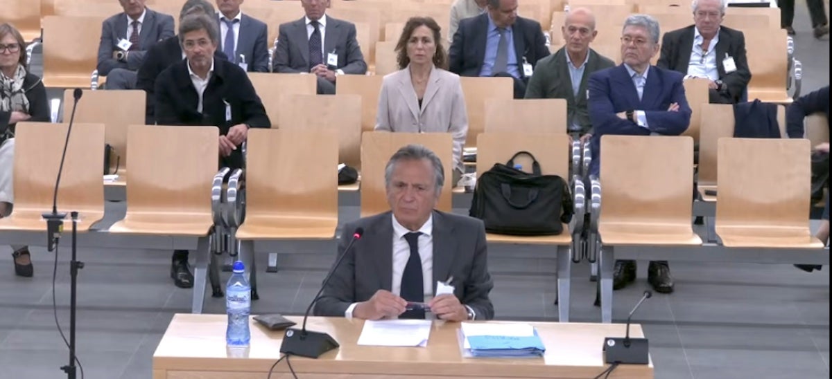 Josep Pujol durant la seva declaració