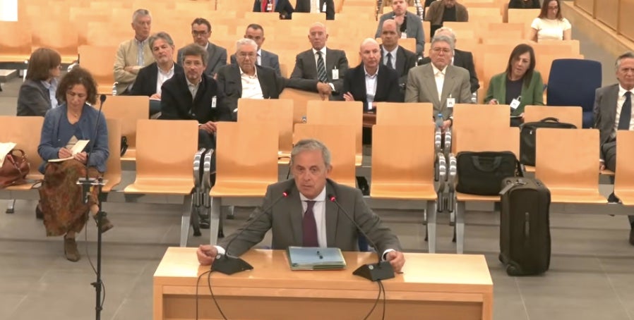 Jordi Pujol Ferrusola, en un moment de la seva declaració