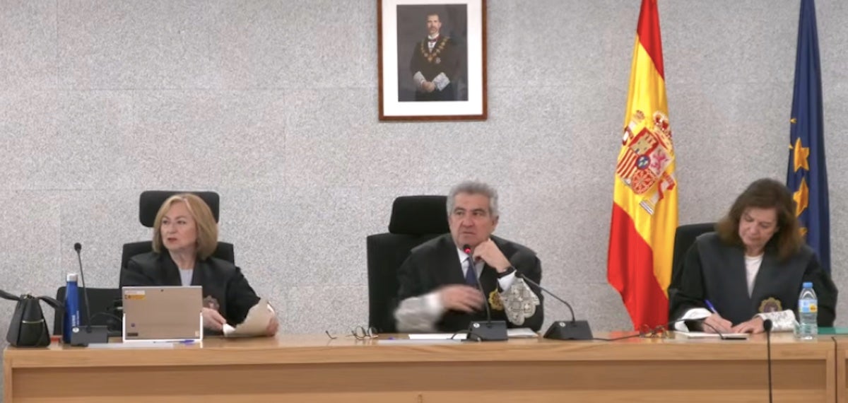 El tribunal del cas Pujol mentre escoltaven Jordi Pujol Ferrusola