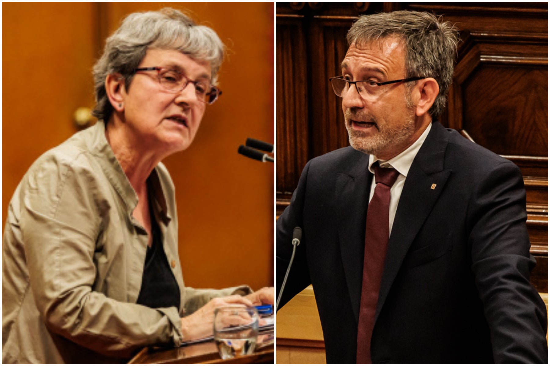 Carme Renedo y Francesc Xavier Vila / Parlamento