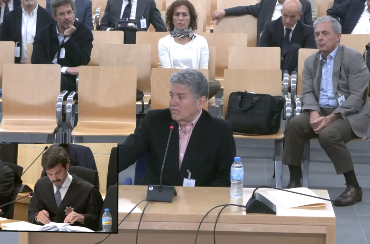 Bernando Domínguez, durant la seva declaració al fiscal