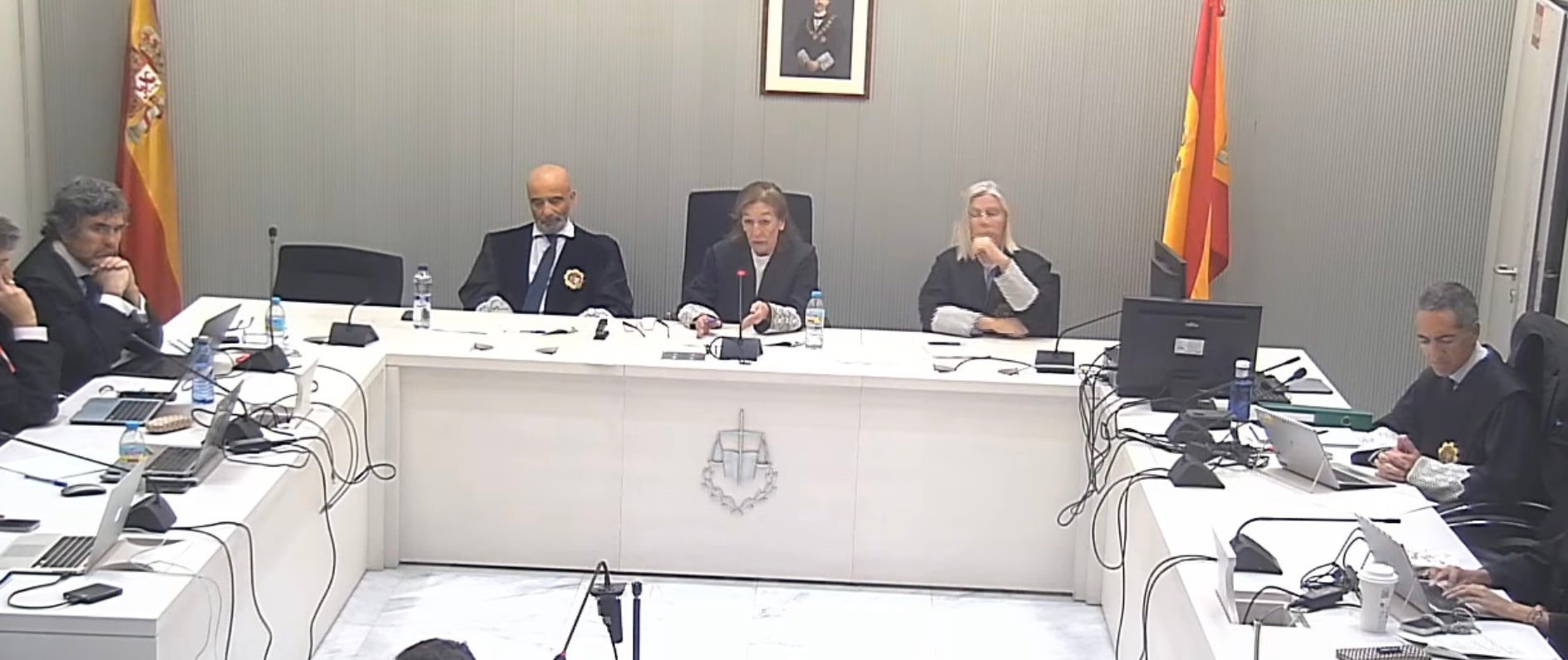 Una imagen del Tribunal presidido por Teresa Palacios/QS