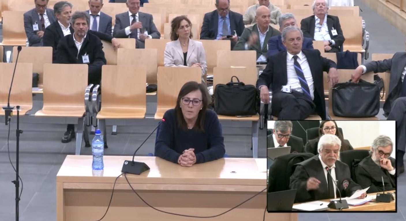 Mercè Gironès, en el moment de la seva declaració a l'Audiència Nacional