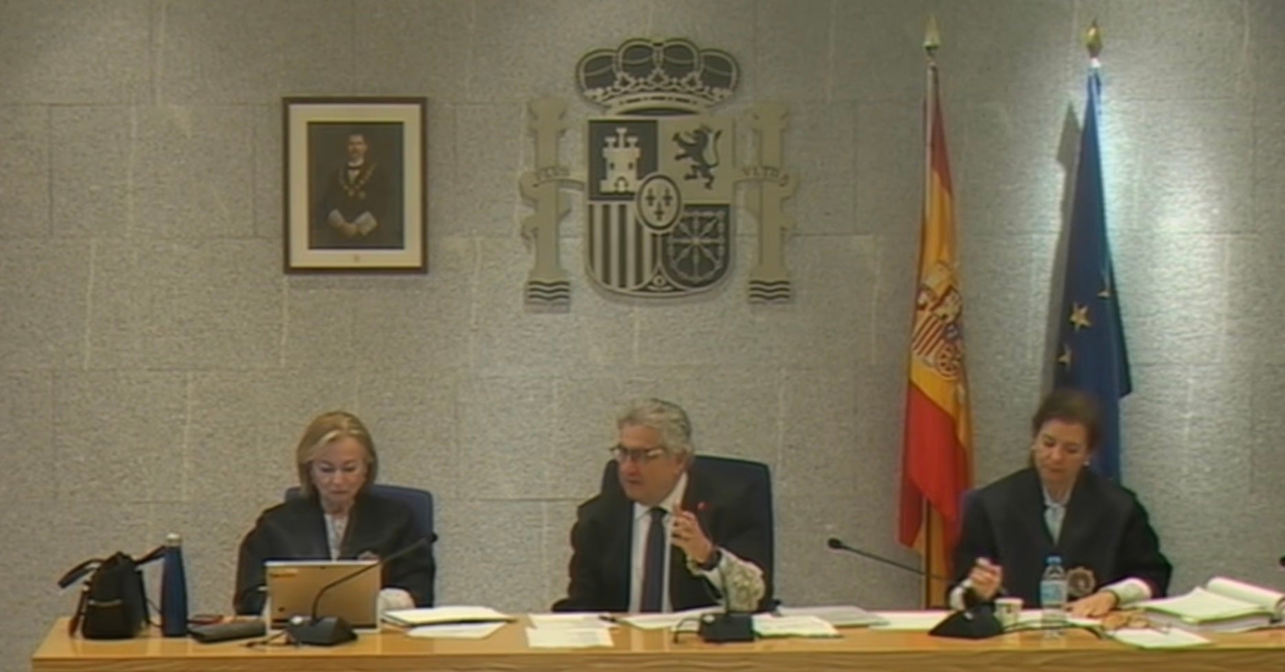 El tribunal dels Pujol en la sessió d'aquest dimecres/QS