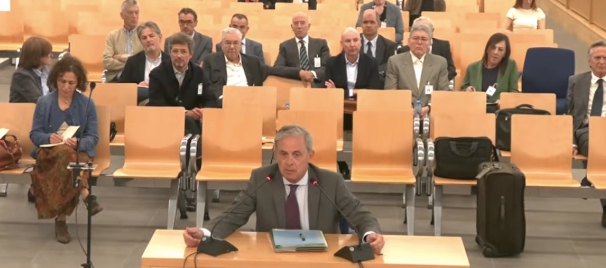 Jordi Pujol Ferrusola, en el moment de la seva declaració