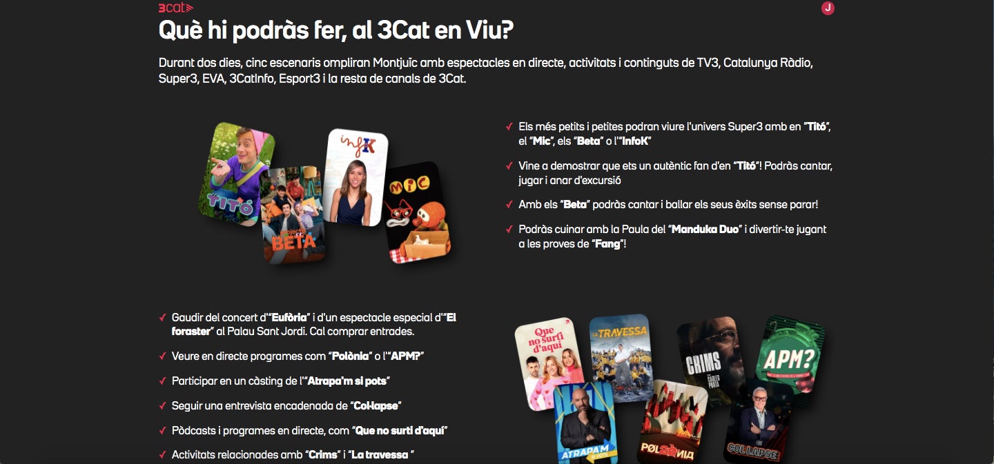 Un catàleg atractiu per cridar l'atenció dels teleespectadors