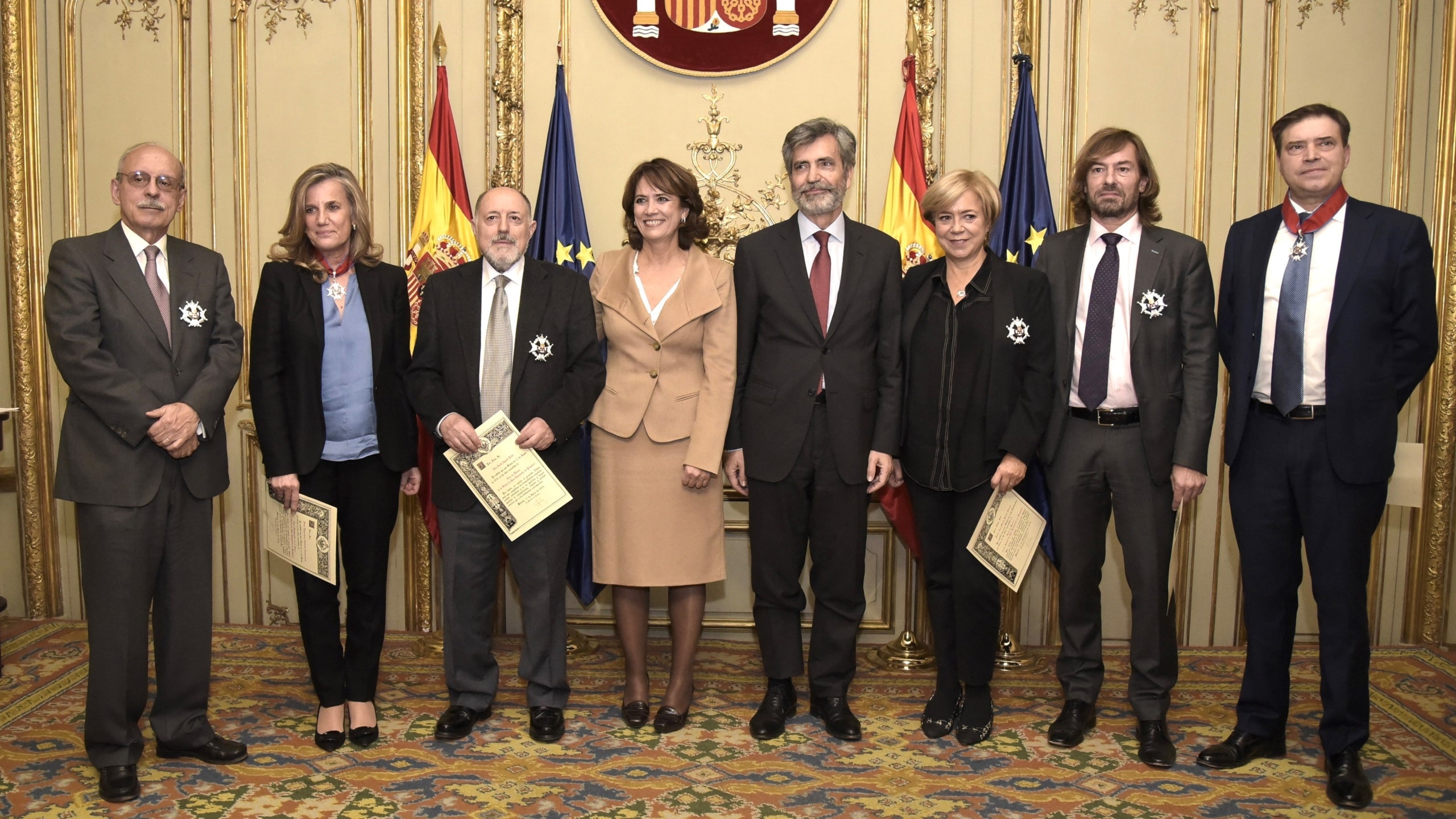 Acte d'imposició de la Creu de Sant Raimon de Penyafort a Pedraz, el segon per la dreta de la imatge/MdJ