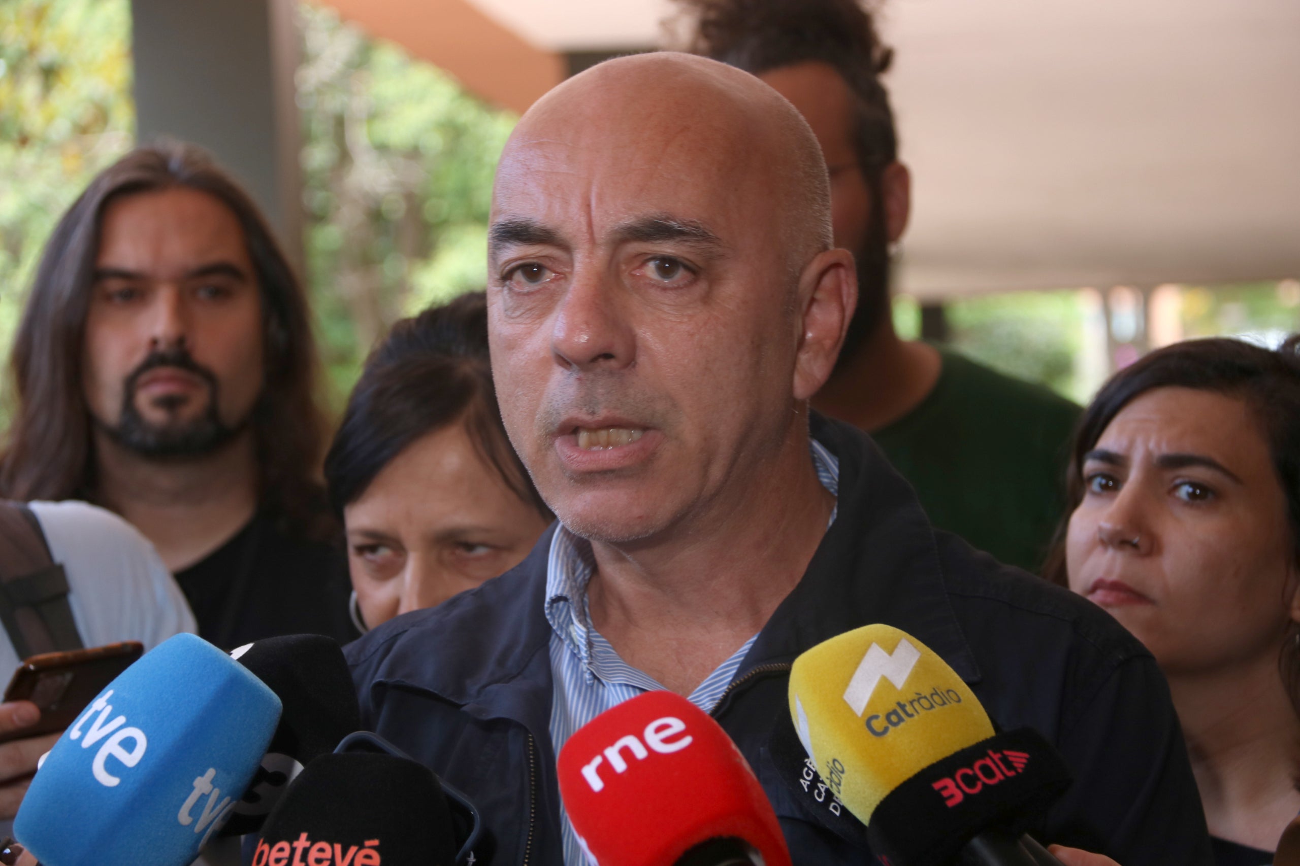 Ignasi Fernandez, de Professors de Secundària, una cara visible de les protestes |  Bernat Vilaró (ACN)