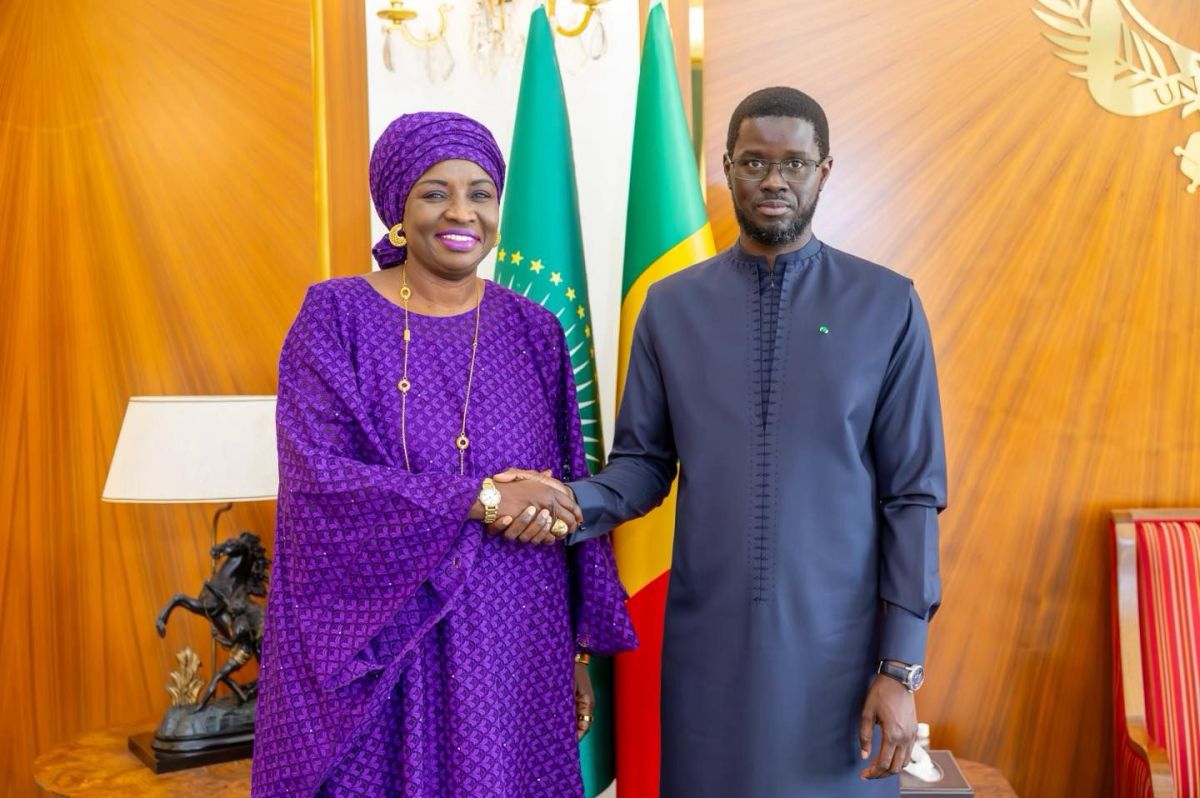 El president del Senegal, amb Aminata Touré | Foto de la Presidència del Senegal
