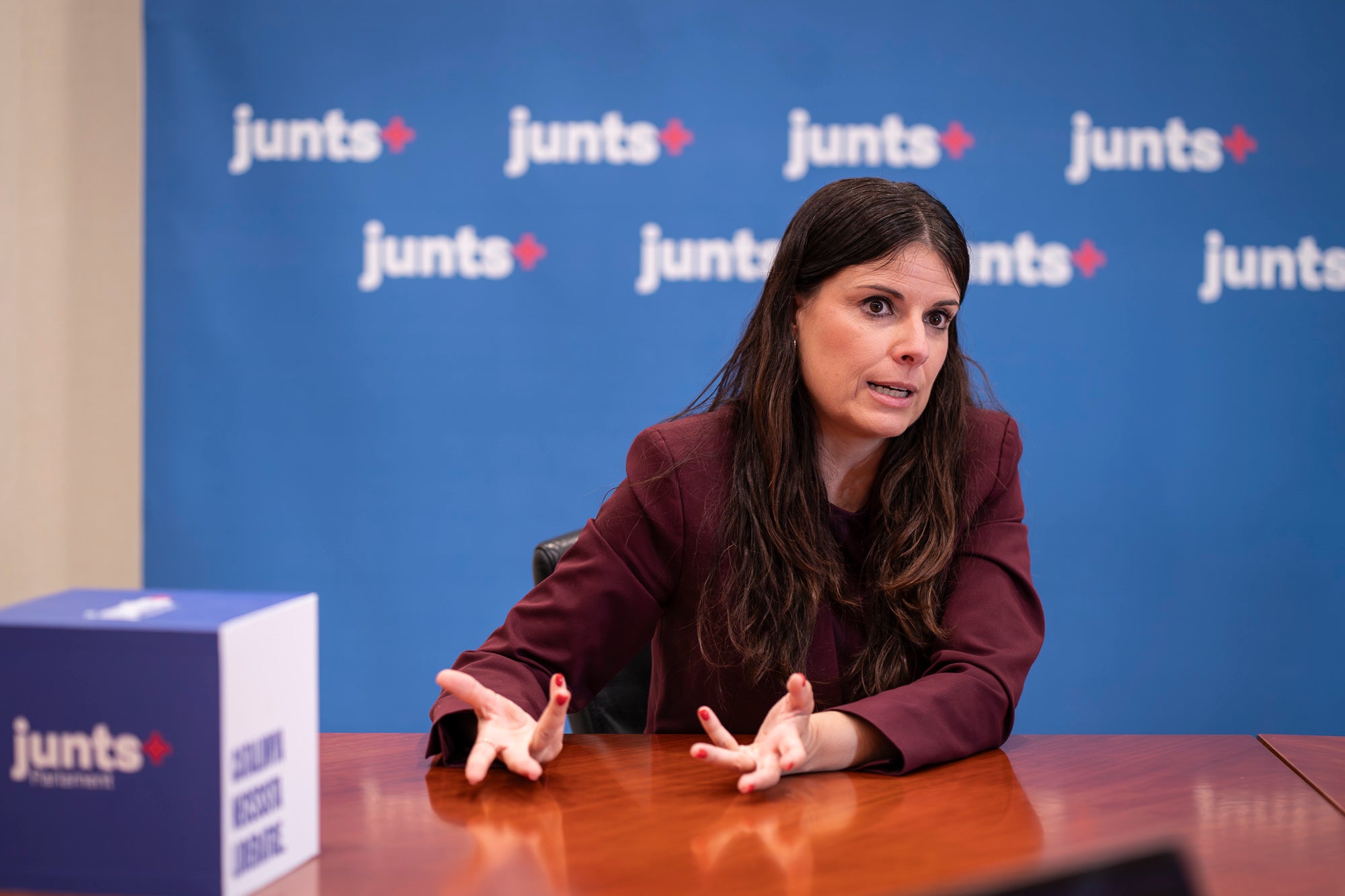 Mònica Sales, portavoz de Junts per Catalunya en el Parlamento de Cataluña. 14.05.2026 | Mireia Comas
