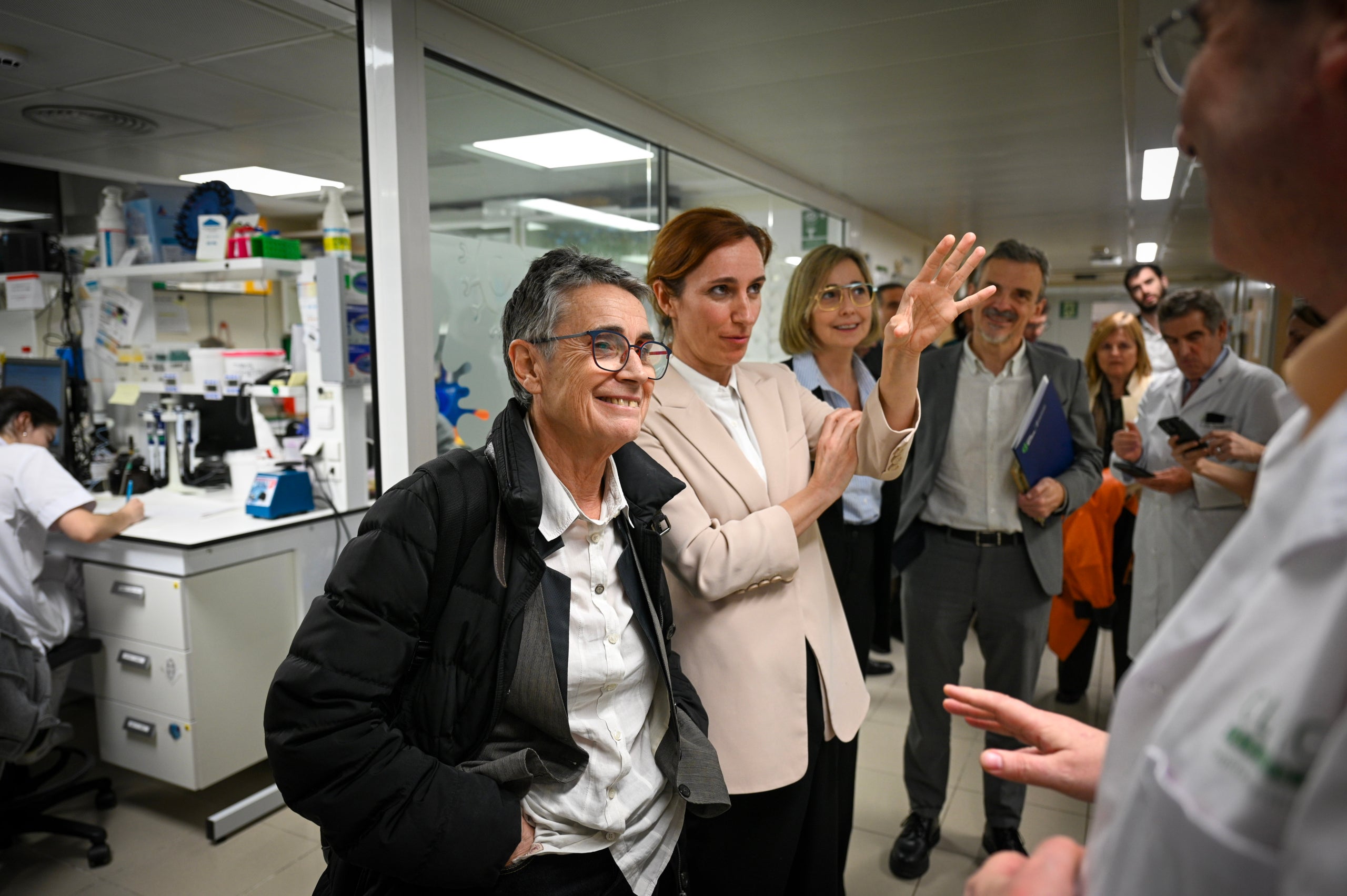 La ministra Mónica García i la consellera Olga Pané, a l'Hospital Clínic Barcelona / Govern