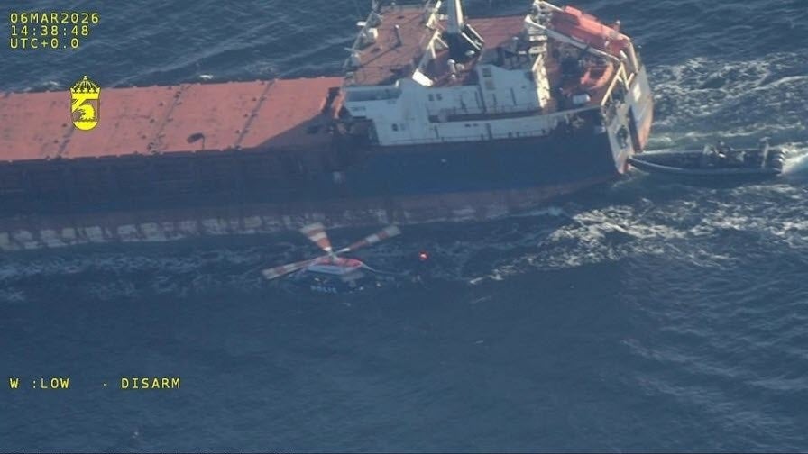  Vaixell 'Caffa' de la 'flota fantasma' russa. MINISTERIO DE DEFENSA DE SUECIA