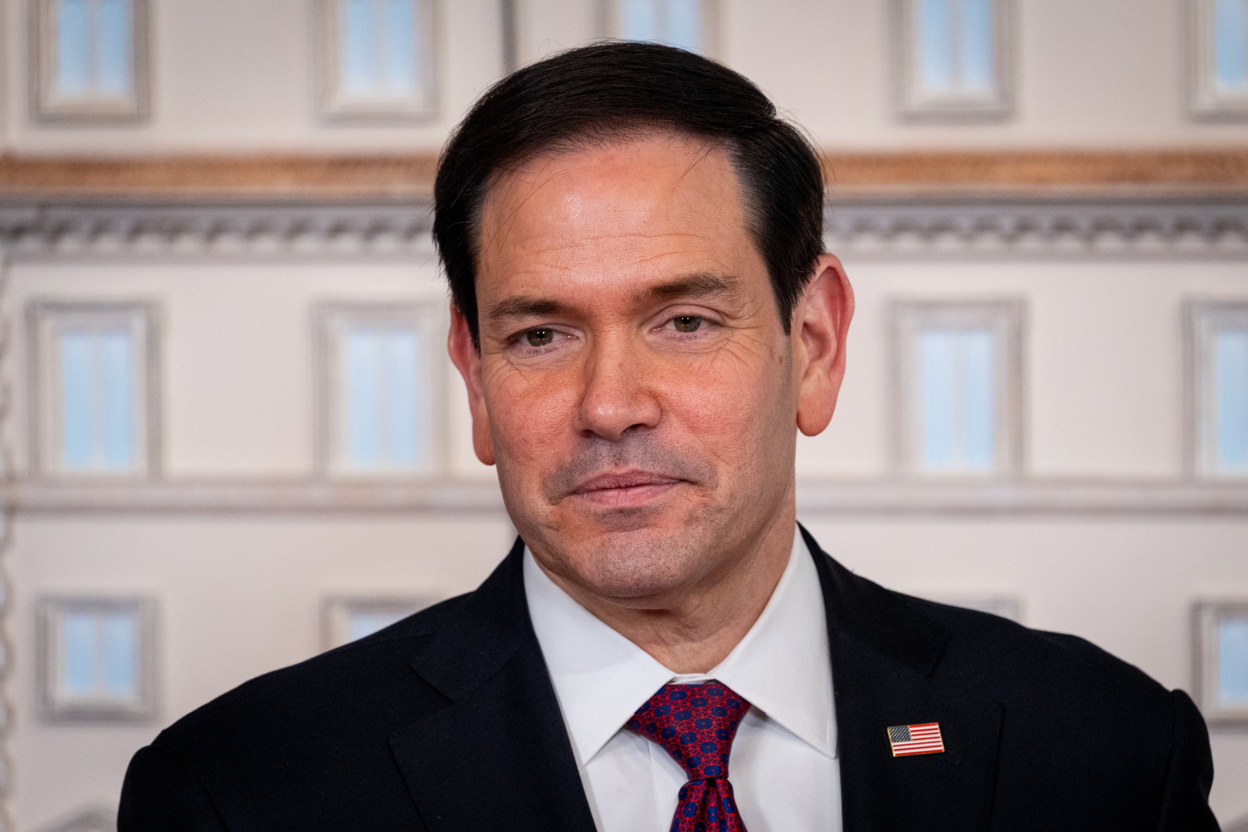  Secretari d'Estat dels Estats Units d'Amèrica, Marco Rubio vist al Palazzo Chig. Europa Press/Contacto/Stefano Costantino