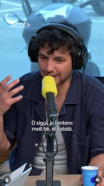 Fran Perea explica com és que parla català sent de Màlaga - Instagram