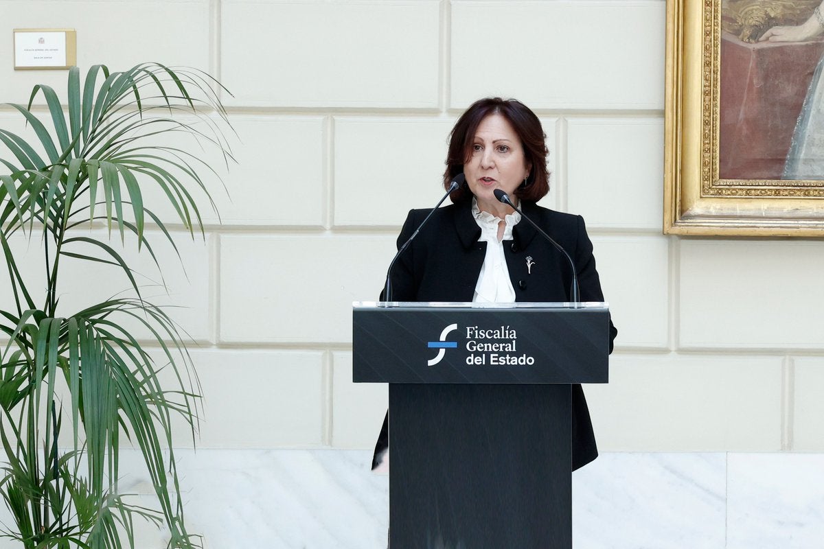 Teresa Peramato, en un acte a la seu de la fiscalia  general/Fiscalia