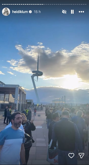 La model ha fet cua abans del concert al Palau Sant Jordi - Instagram