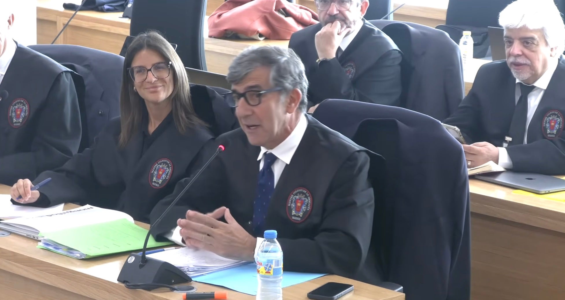 Carles Monguilod, en un moment de la seva intervenció en l'informe final/