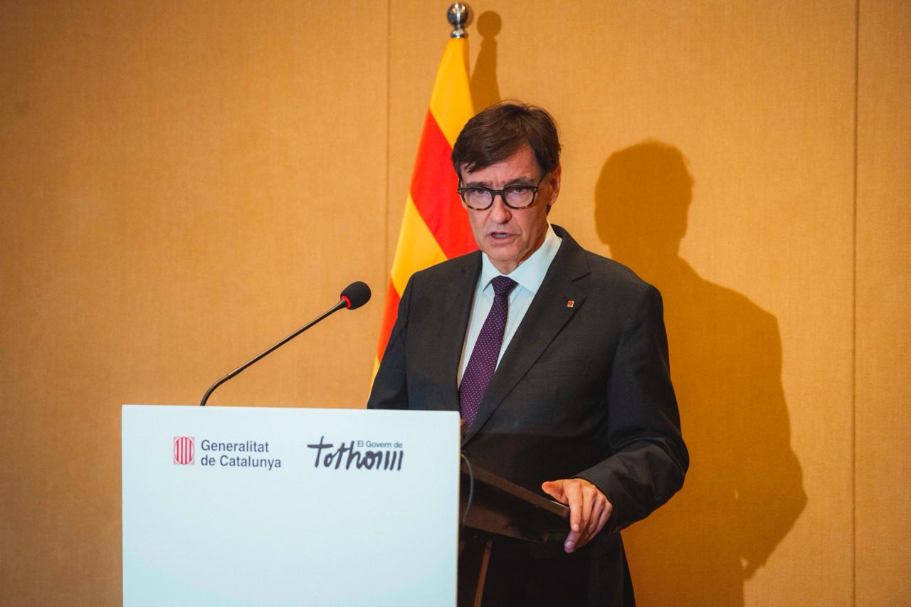El presidente de la Generalitat ha hecho desde Shanghai una rueda de prensa de balance del primer año de mandato de su Govern y también del viaje oficial que ha hecho a China / Arnau Carbonell