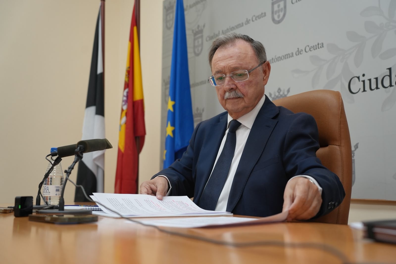 El president de Ceuta, Juan Jes&uacute;s Vivas, en una imatge d'arxiu / ACN