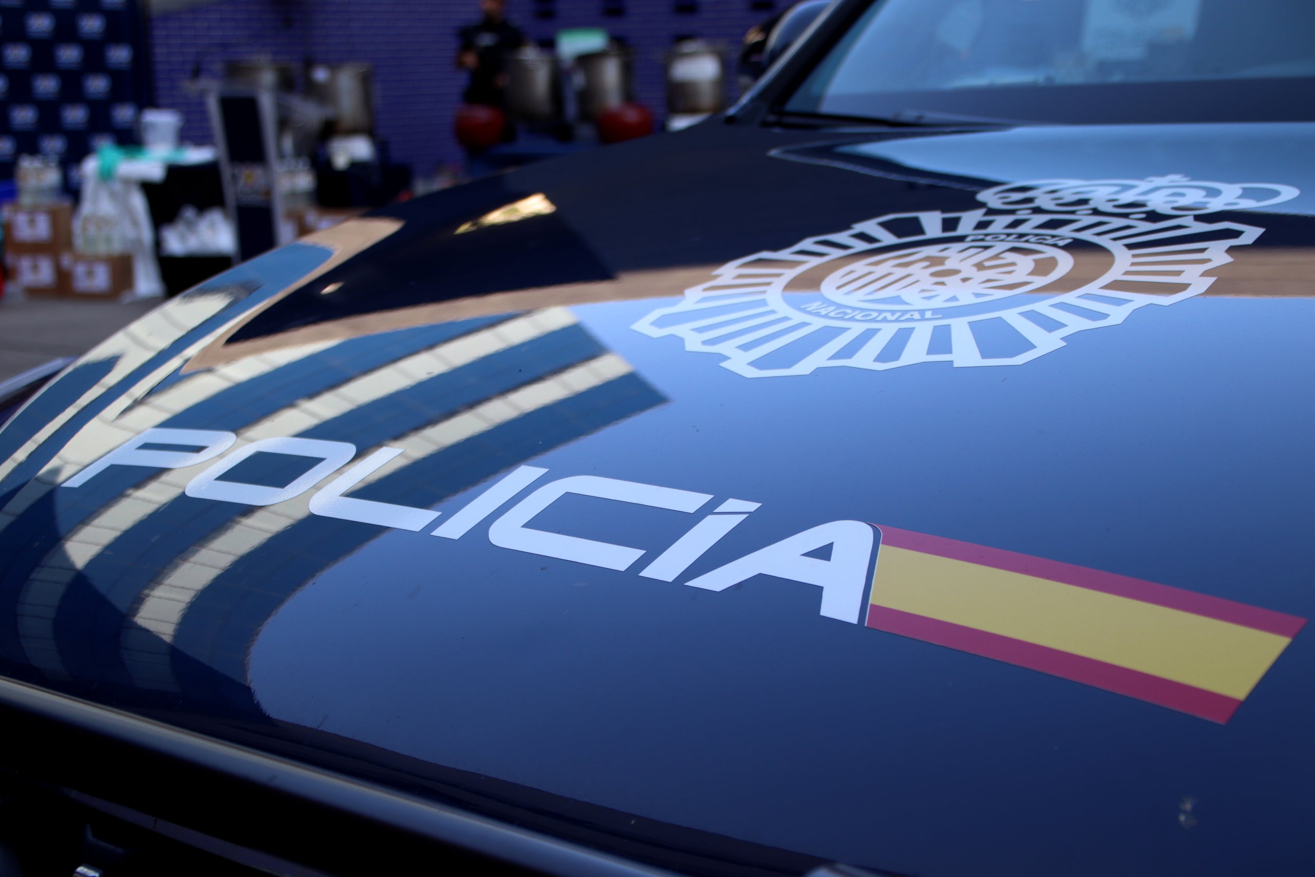 Un cotxe de la Policia Nacional | Blanca Blay (ACN)