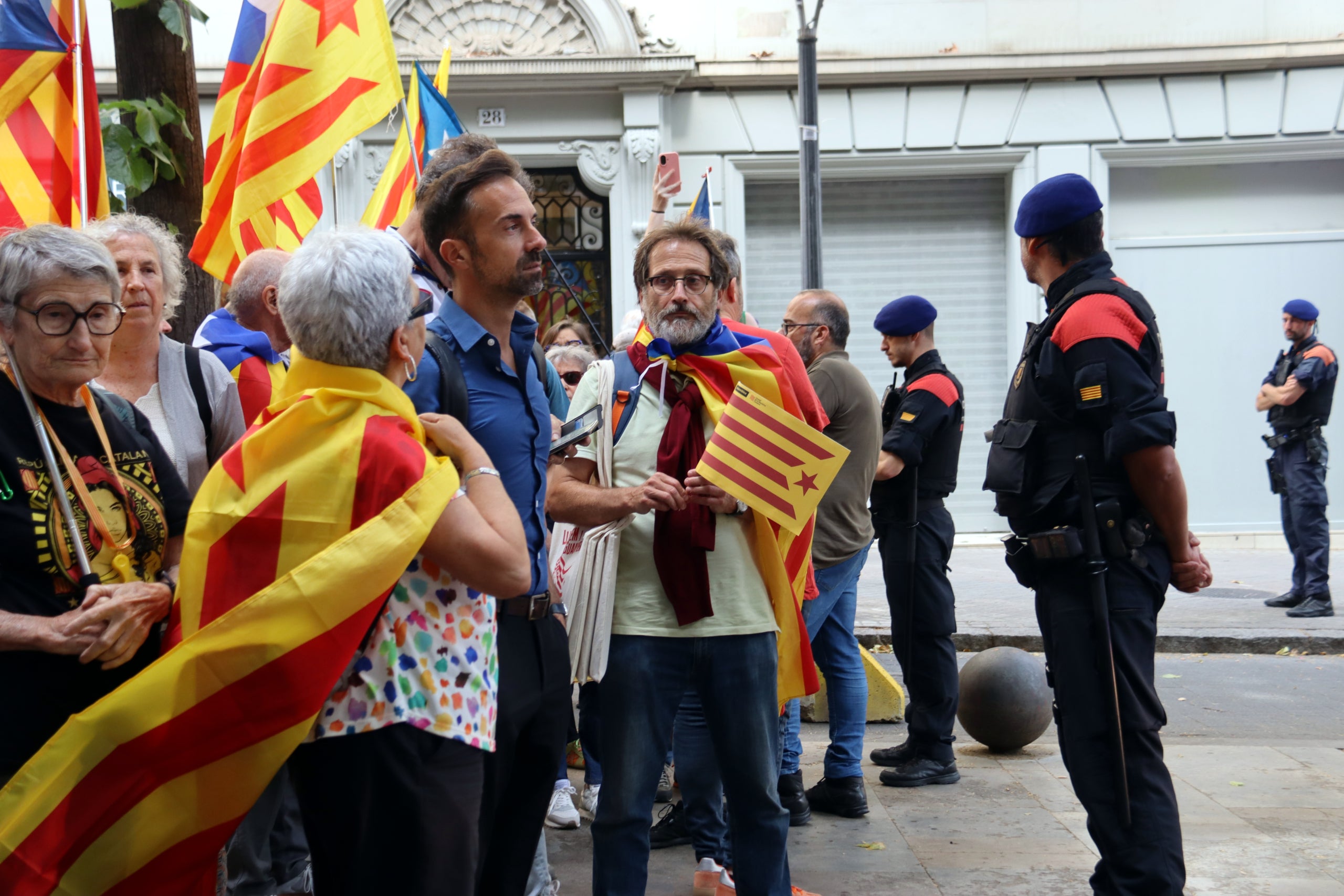 Entitats independentistes al voltant de la Sagrada Família / ACN