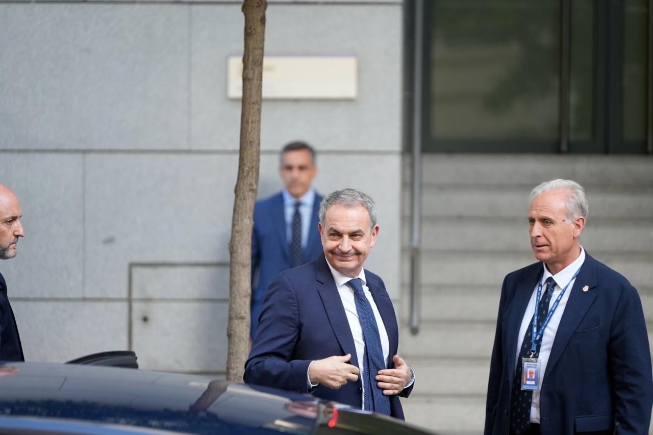 Zapatero al llegar a la sede de la Audiencia Nacional/Javier Barbancho/ACN