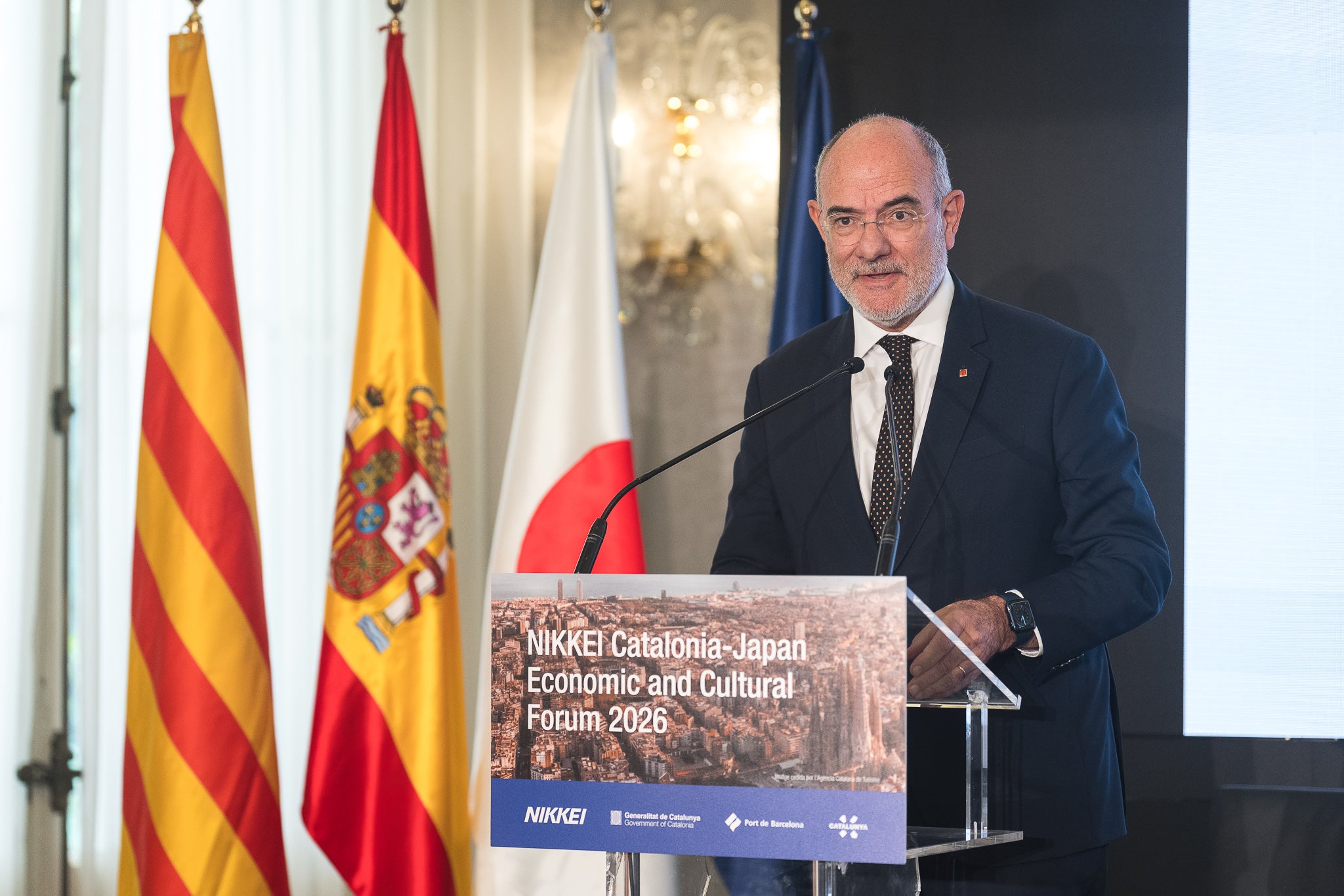 El conseller d'Acció Exterior, Jaume Duch, ha clos el Fòrum Econòmic i Cultural Catalunya-Japó 2026 | Generalitat de Catalunya