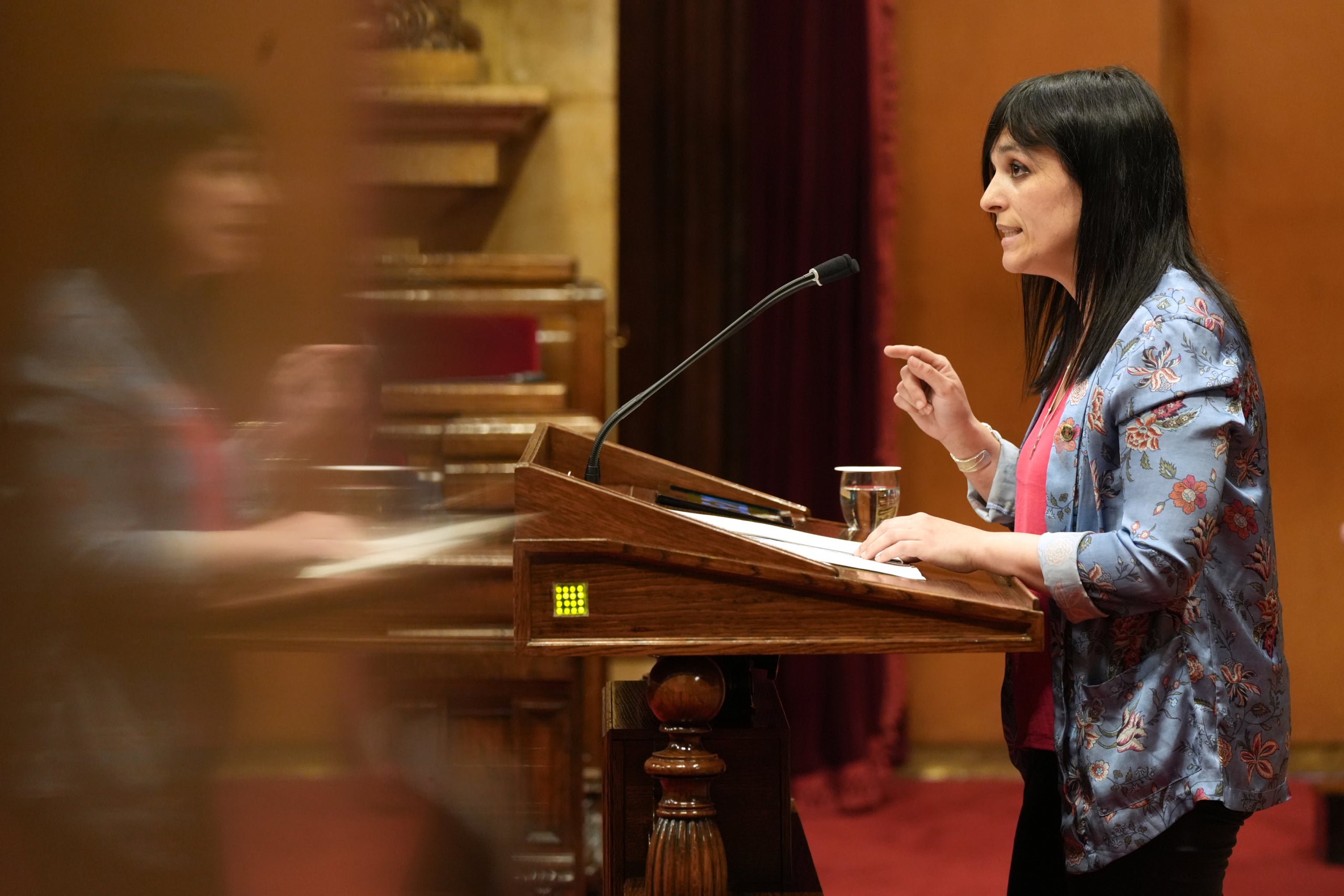 La líder de Aliança Catalana, Sílvia Orriols, en el pleno / ACN