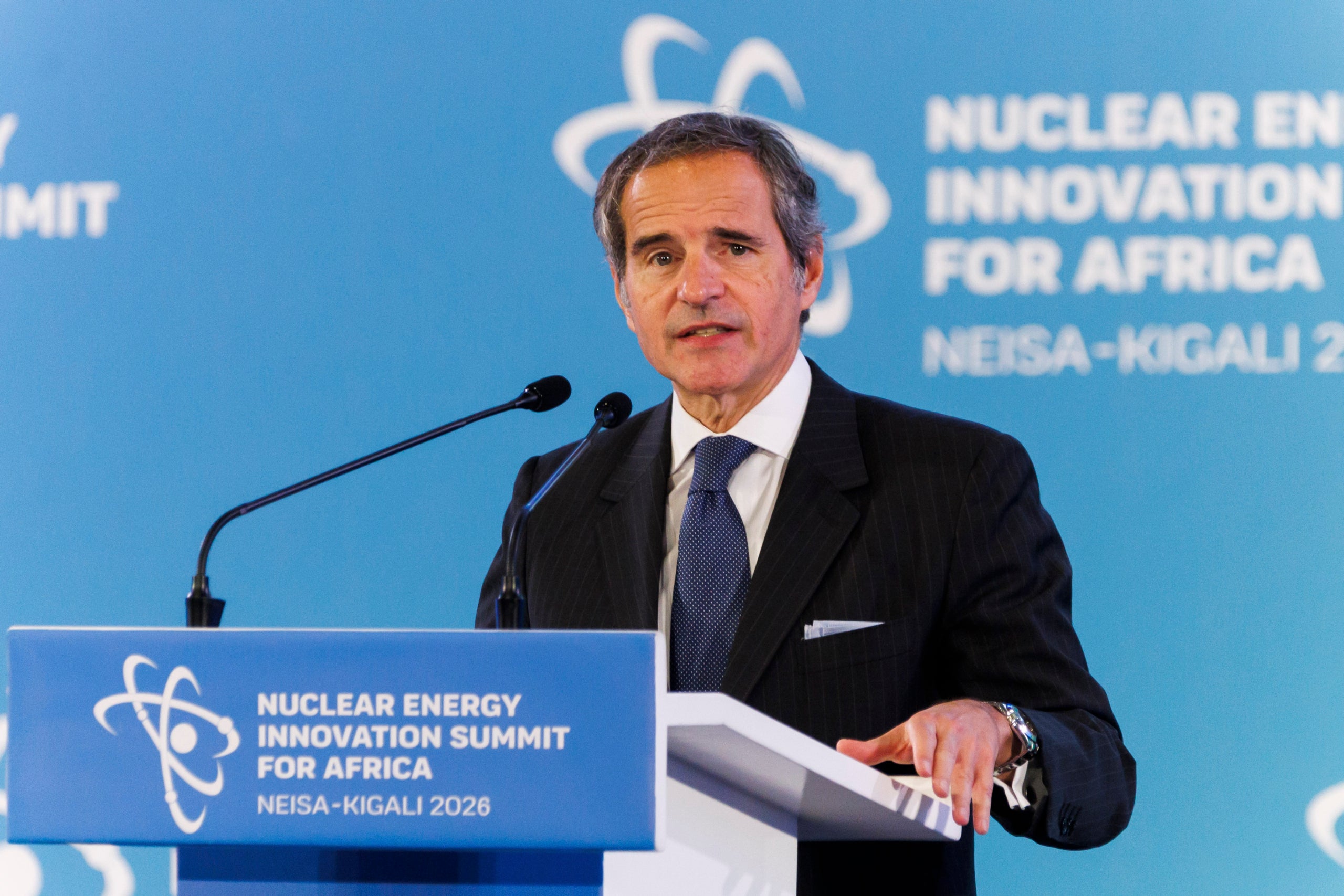 El Director General de la Agencia Internacional de Energía Atómica, Rafael Mariano Grossi. Press/Contacto/Cyril Ndegeya