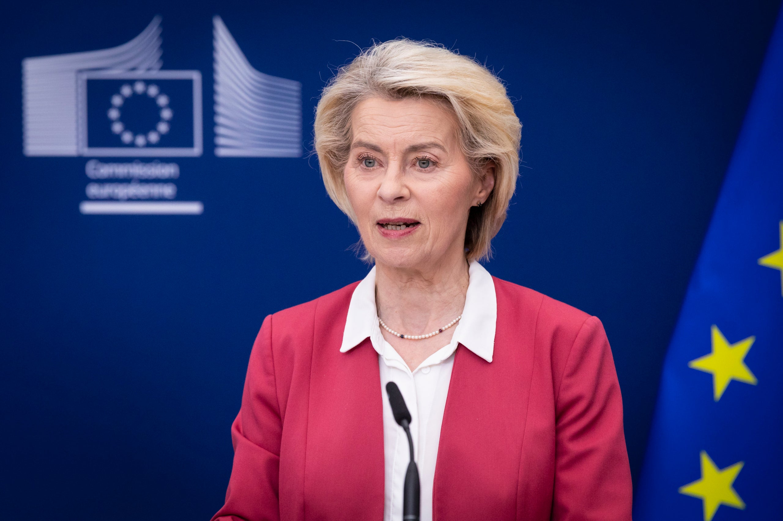 La Presidenta de la Comissió Europea Ursula von der Leyen.  Europa Press / Contacto / Nicolas Landemard 