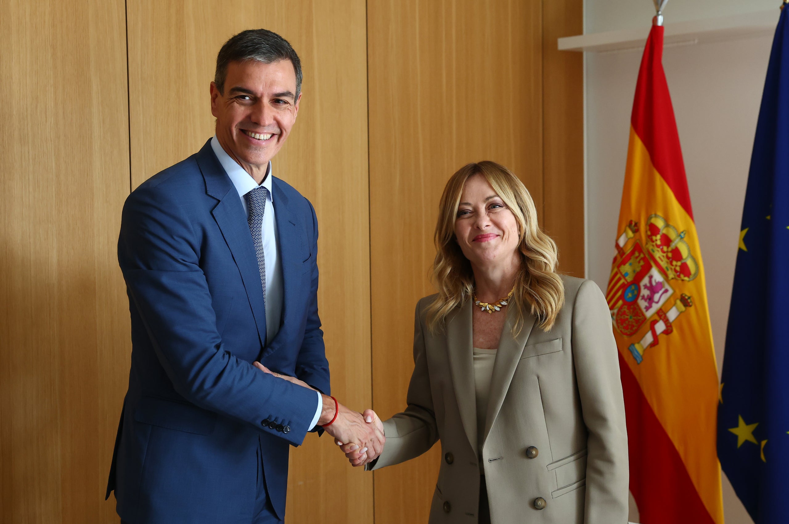 Pedro Sánchez i Giorgia Meloni / EP