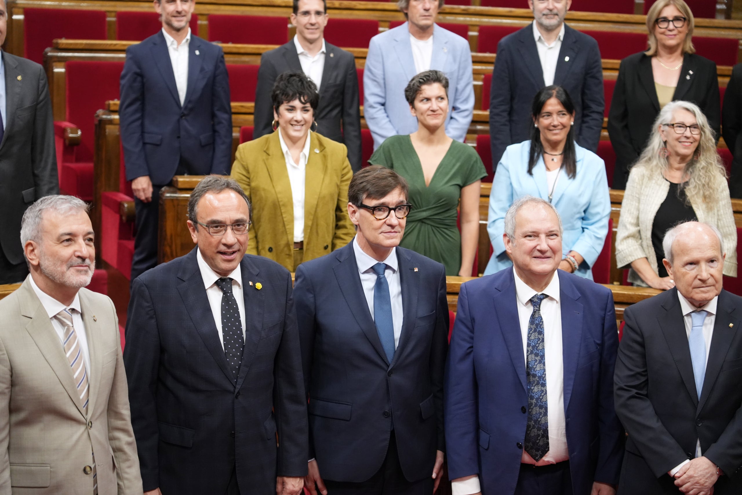 Collboni, Rull, Illa, Hereu i Montilla a l'acte de celebració dels 15 anys de l'AMB / ACN