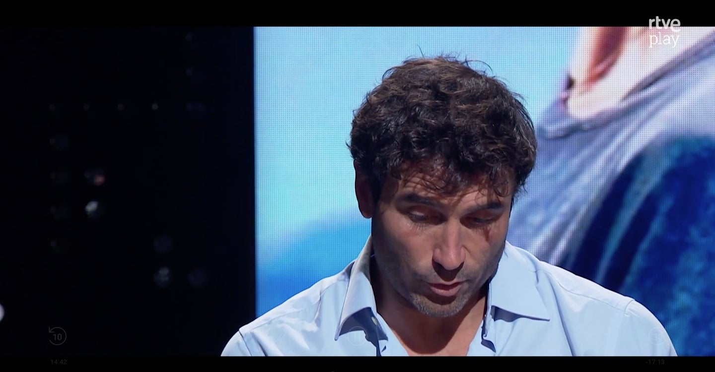 L'actor s'ha emocionat molt quan ha vist imatges de la seva exparella - TVE