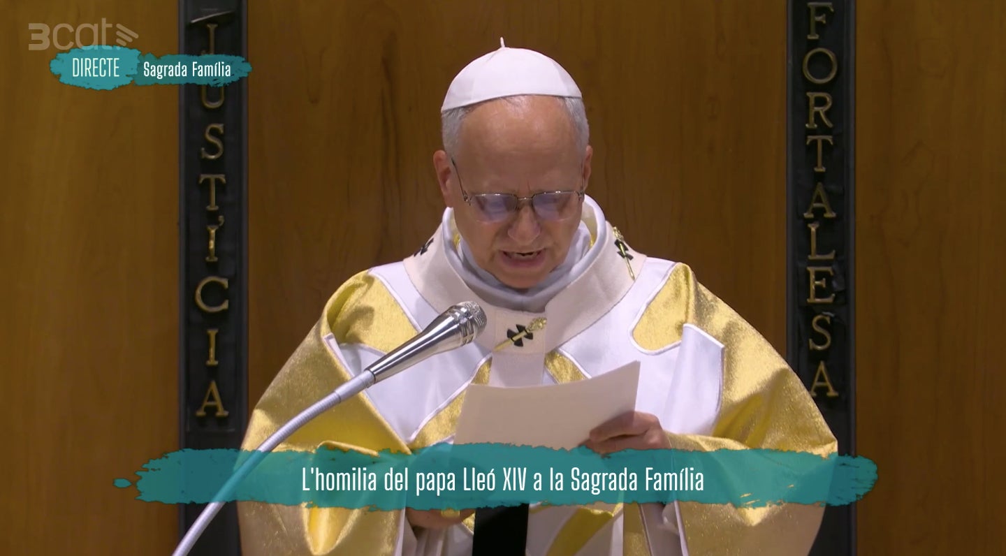 L'homilia del papa Lleó XIV ha fet molt bona audiència a TV3