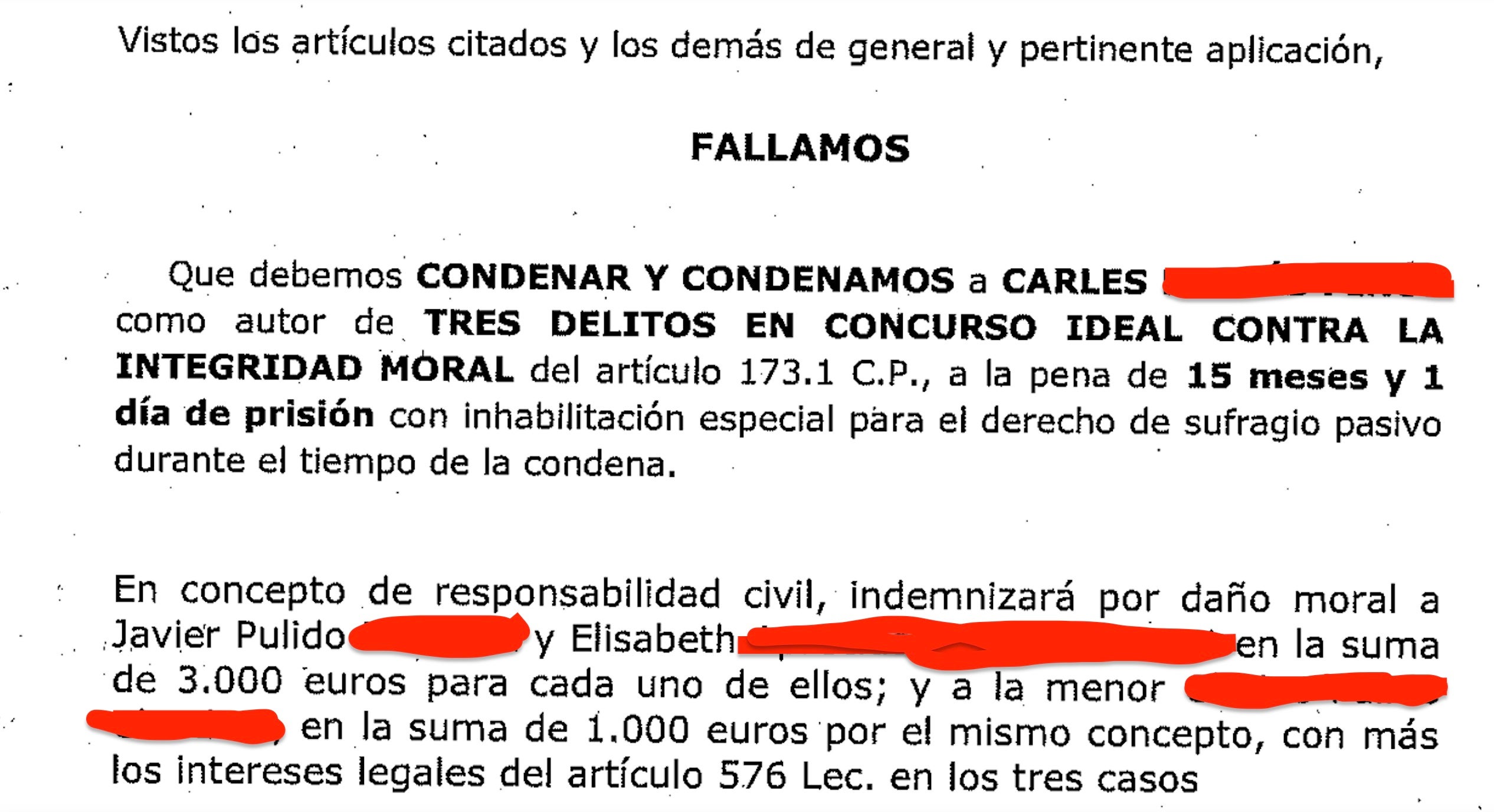 Part dispositiva de la sentència/QS