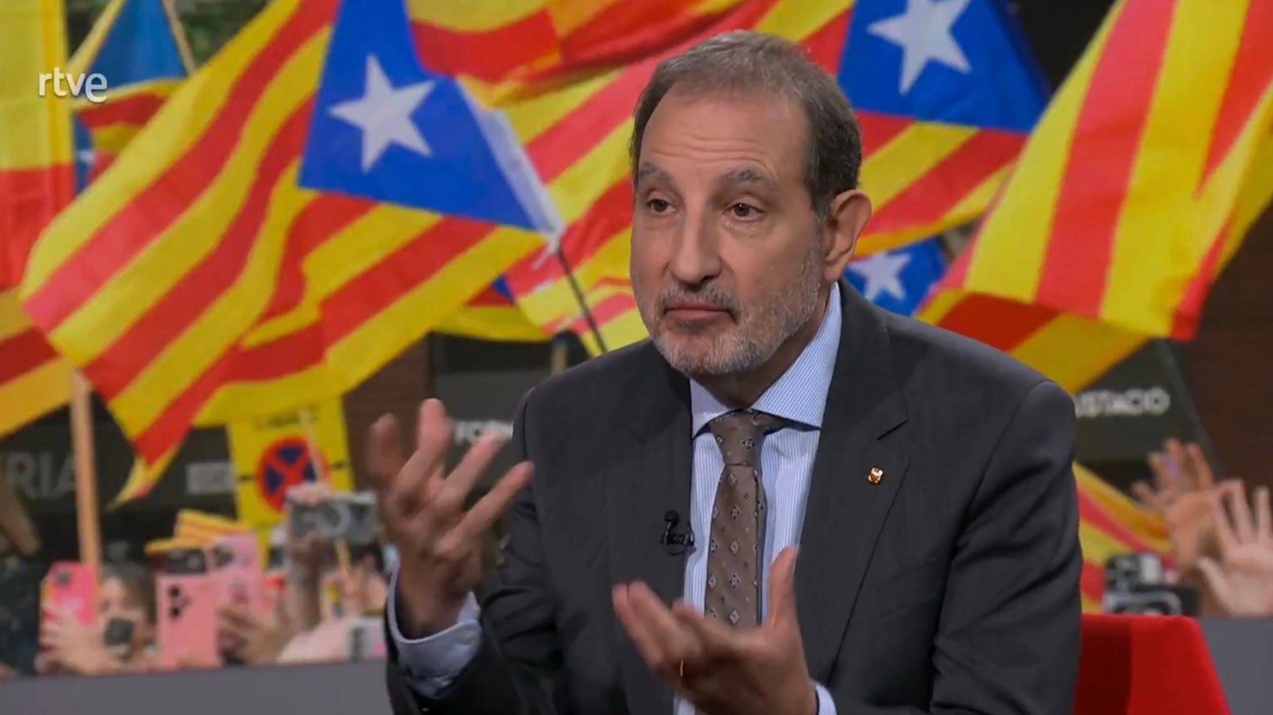 Ramon Espadaler, en un momento de la entrevista/RTVE
