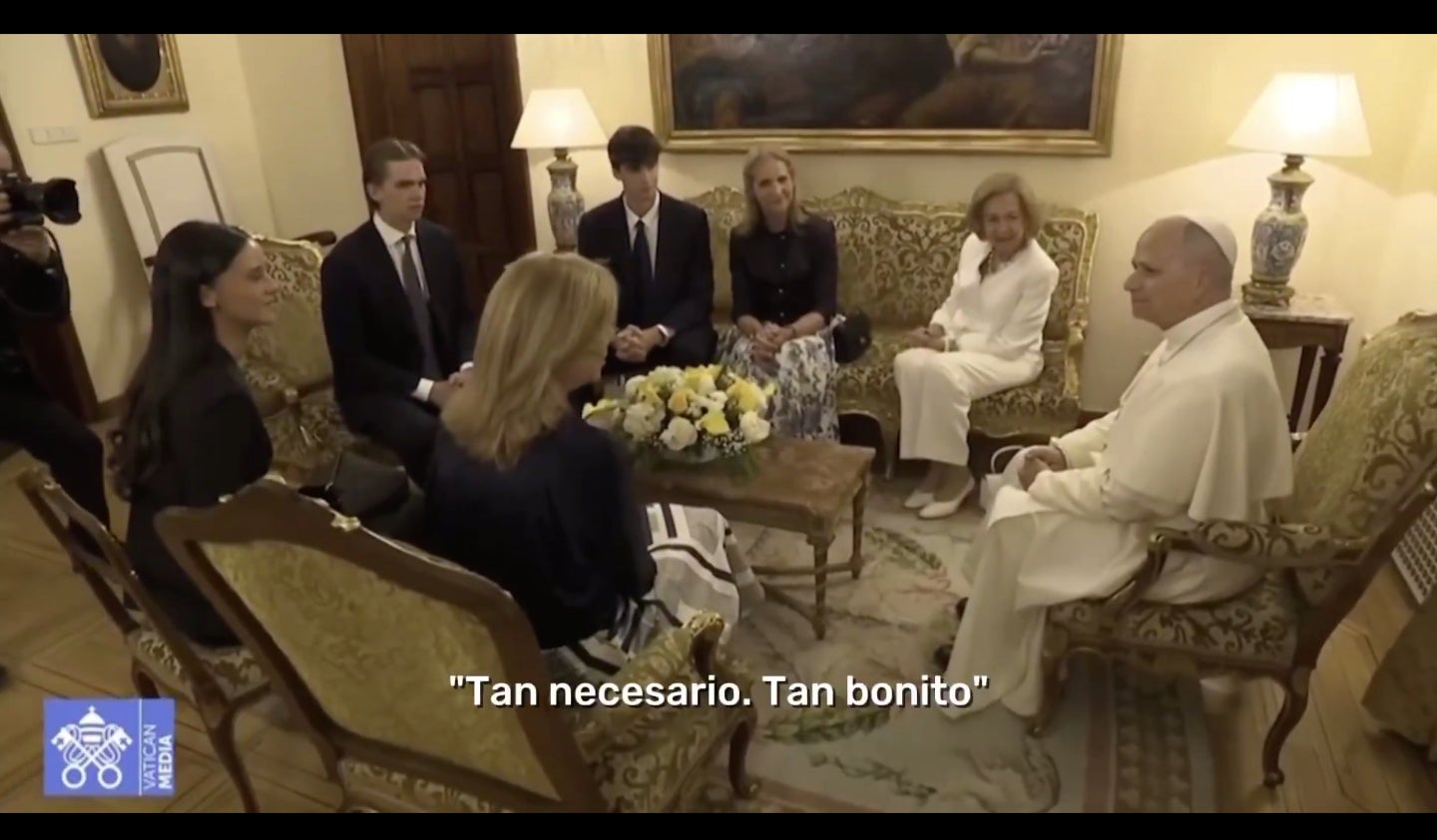 Sofia, Elena i Cristina s'han reunit amb el papa Lleó XIV - EFE