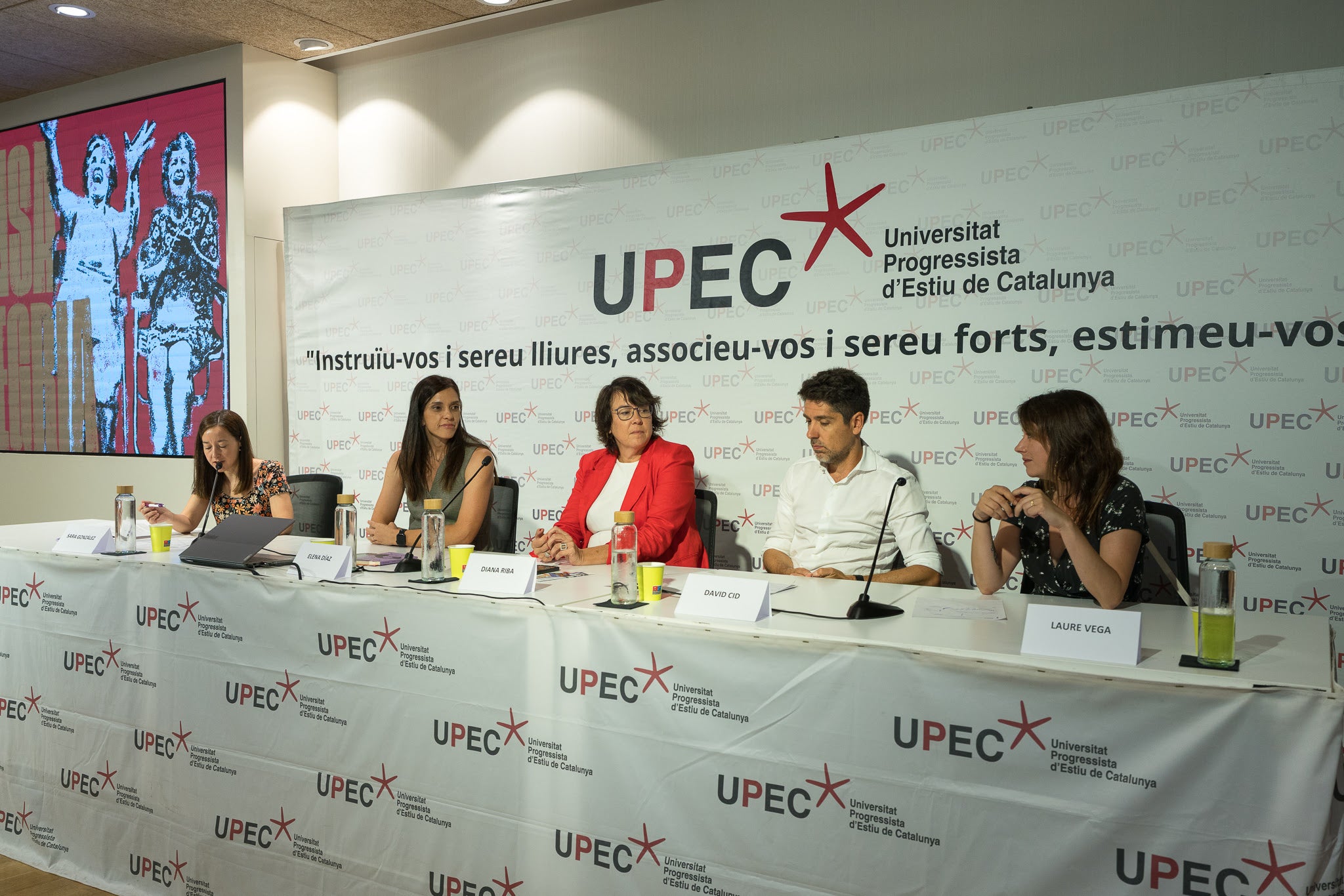 El col·loqui entre les forces polítiques d'esquerres de la sessió de cloenda de la UPEC del 2025 / UPEC