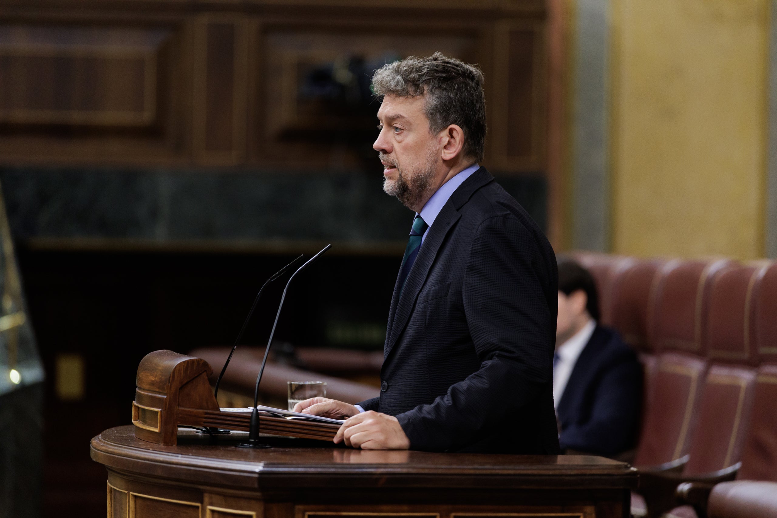 Francesc-Marc Àlvaro, en una intervenció al Congrés/Congreso