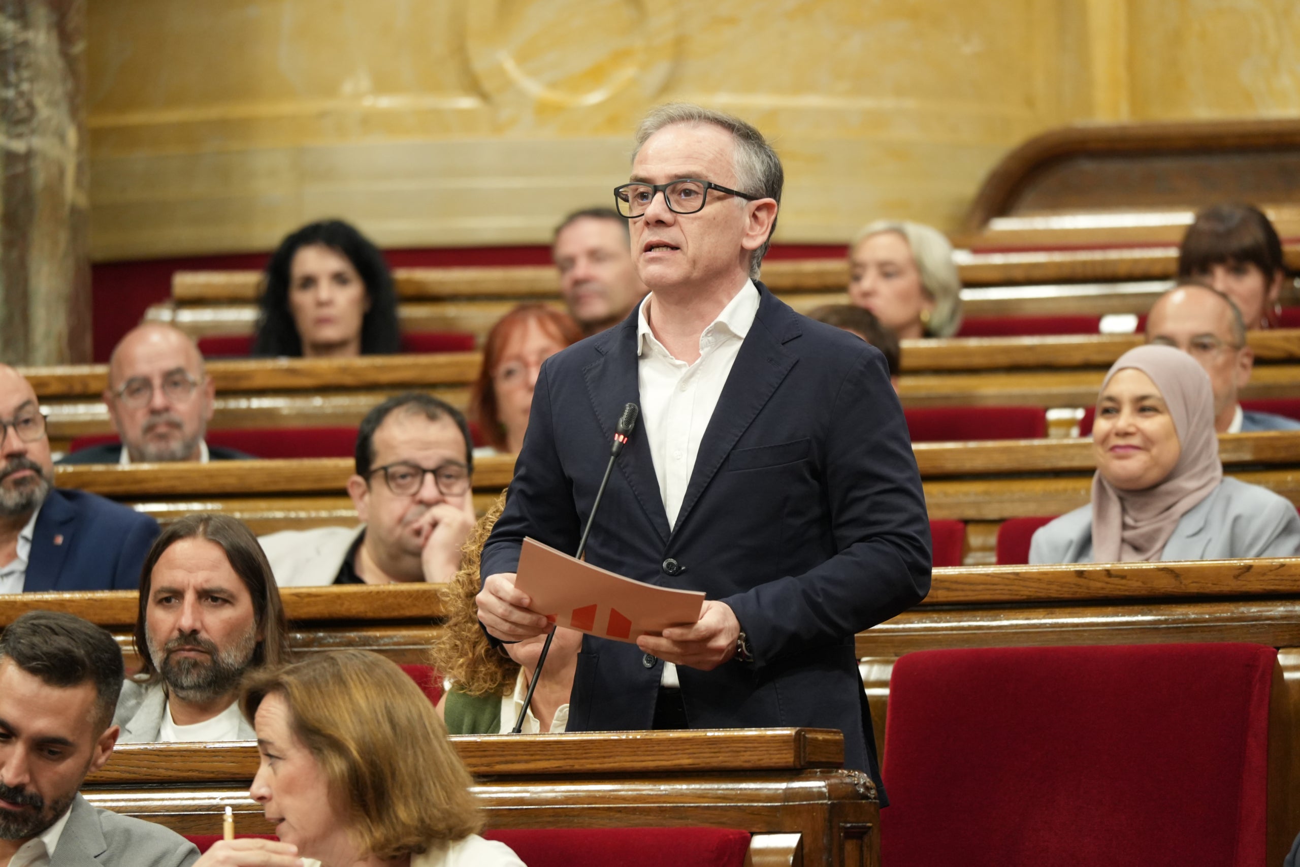 Josep Maria Jové, d'ERC, en la seva intervenció al Parlament/Sara Soteras/ACN