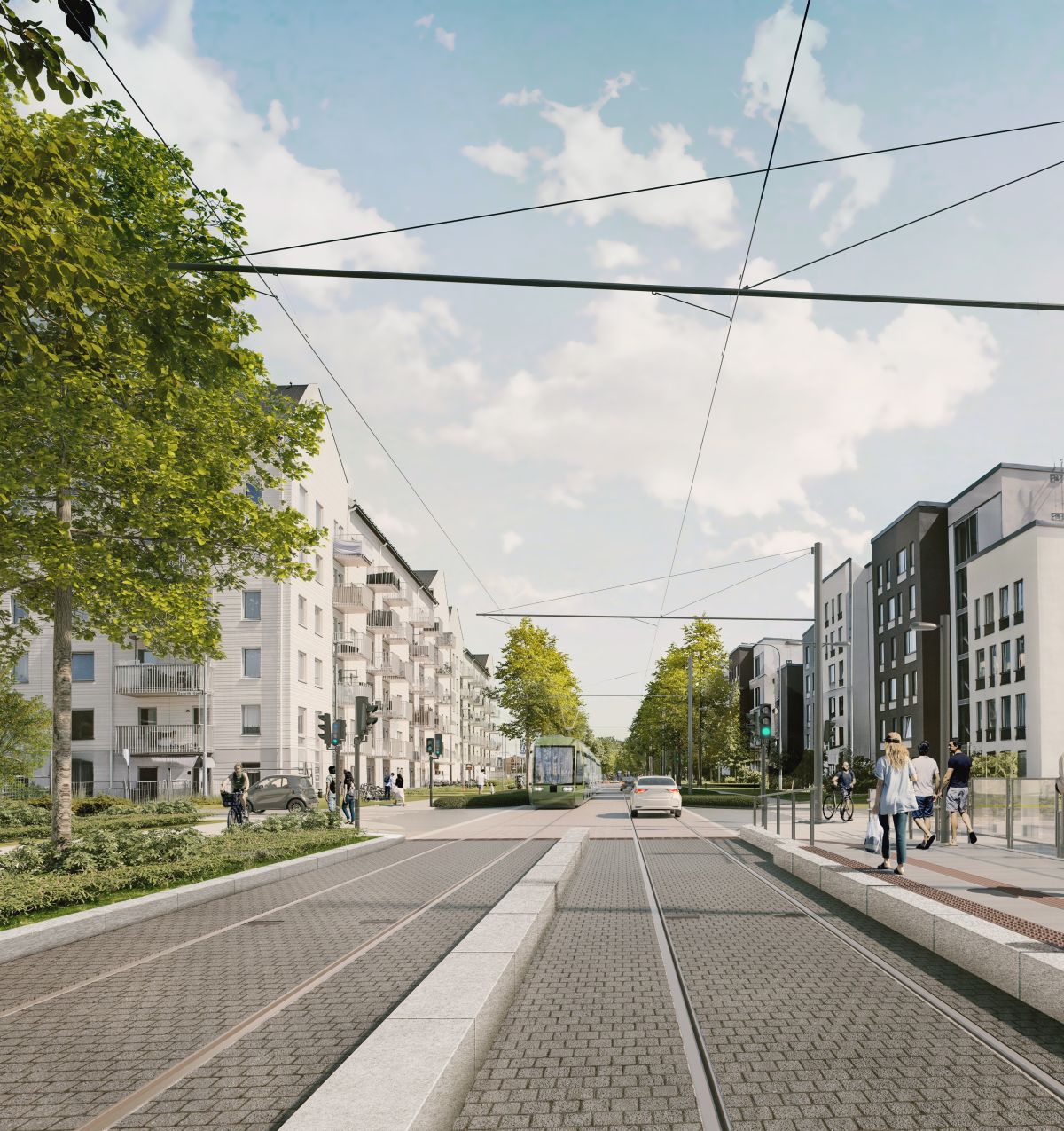Projecte Tramvia de Uppsala. Avinguda Gottsunda, districte Bäcklösa | Servimedia