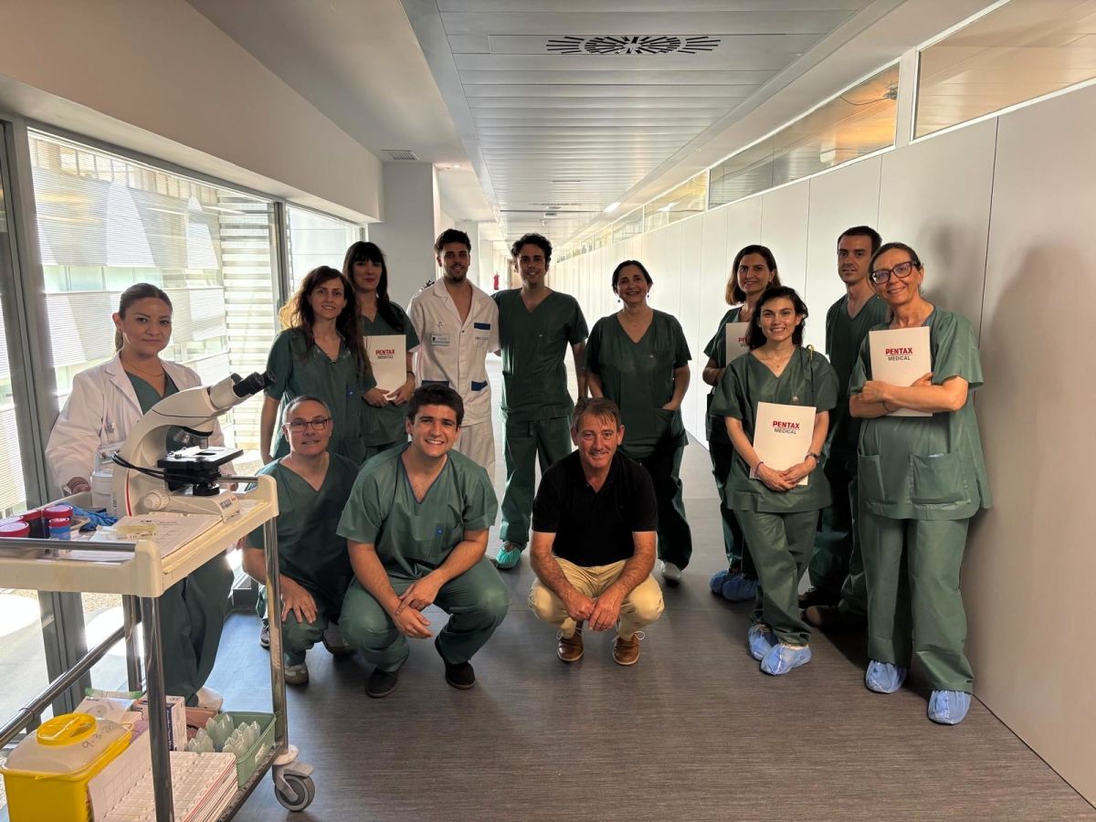 Assistents al curs de pneumologia intervencionista a l'Hospital Rei Joan Carles de Móstoles (Madrid) | Foto de l'Hospital Rei Joan Carles | Servimedia