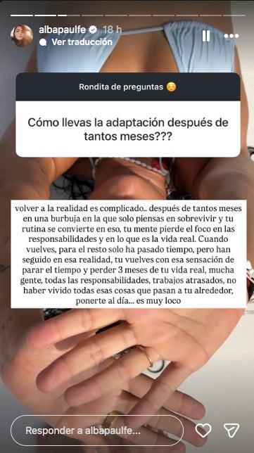 Com ha estat el retorn d'Alba Paul a la realitat_ - Instagram