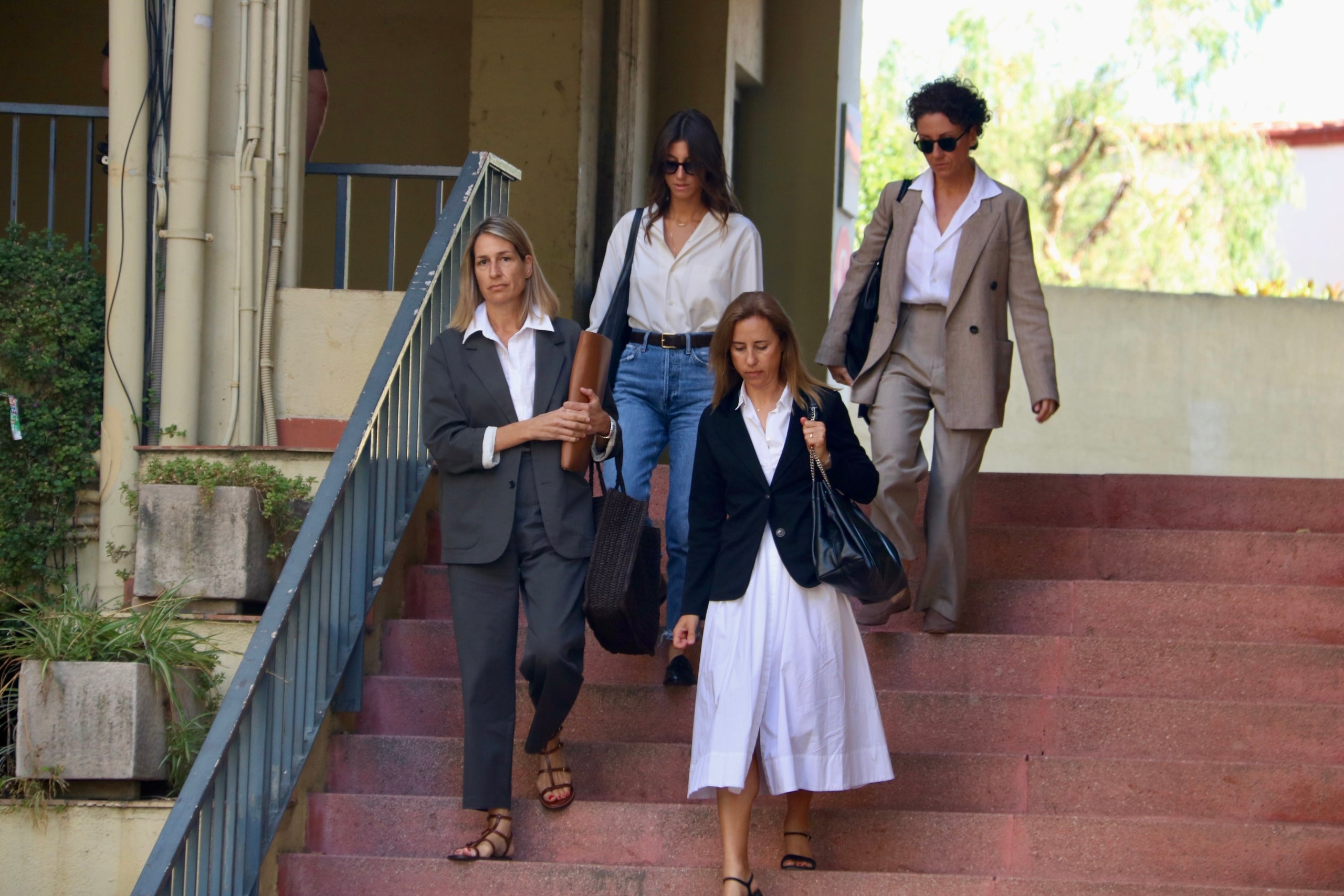 Las hermanas Andic, al llegar al Juzgado/Pol Solà/Àlex Recolons/ACN